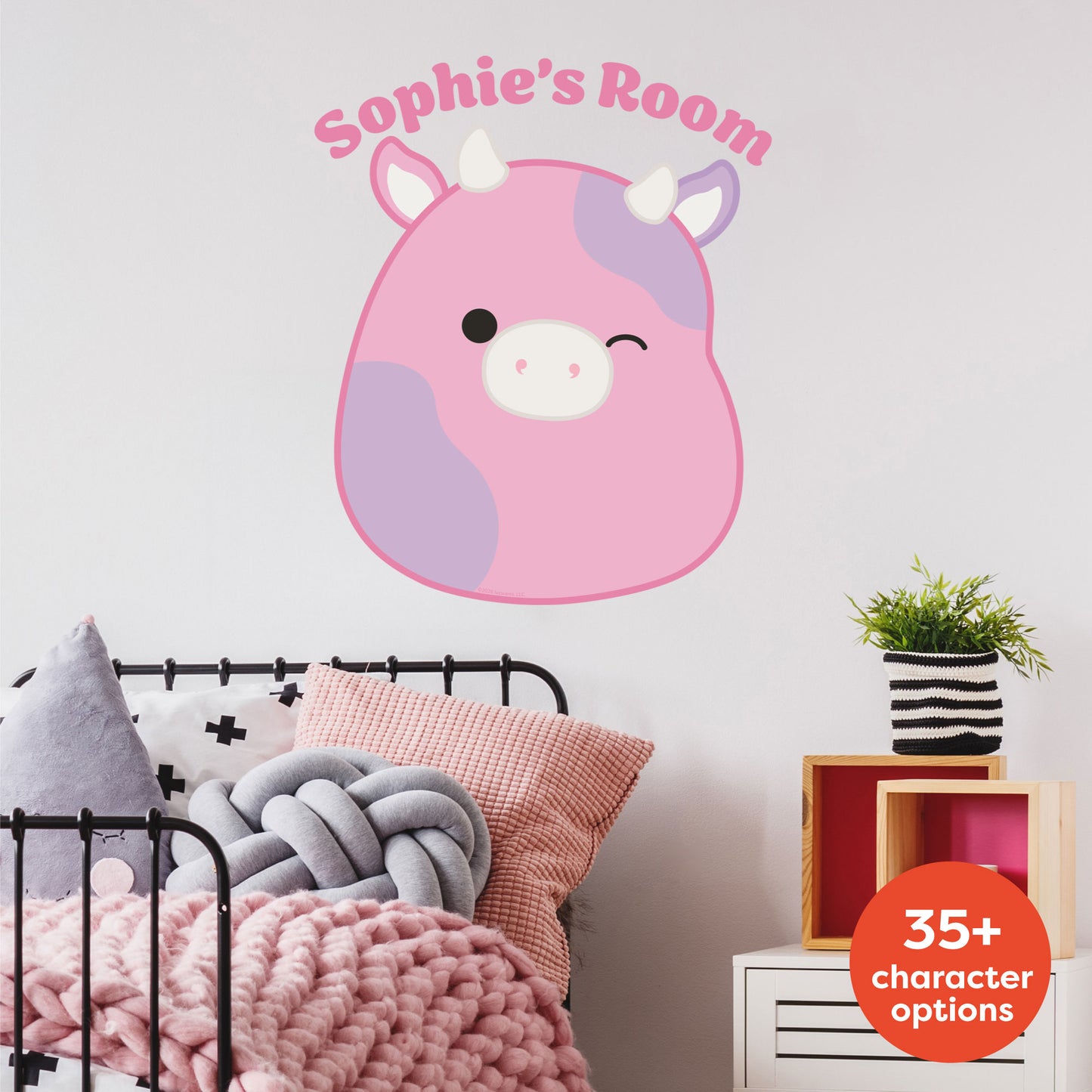 Squishmallows Wall Sticker - Individual Character Personalised Decal Wall Art