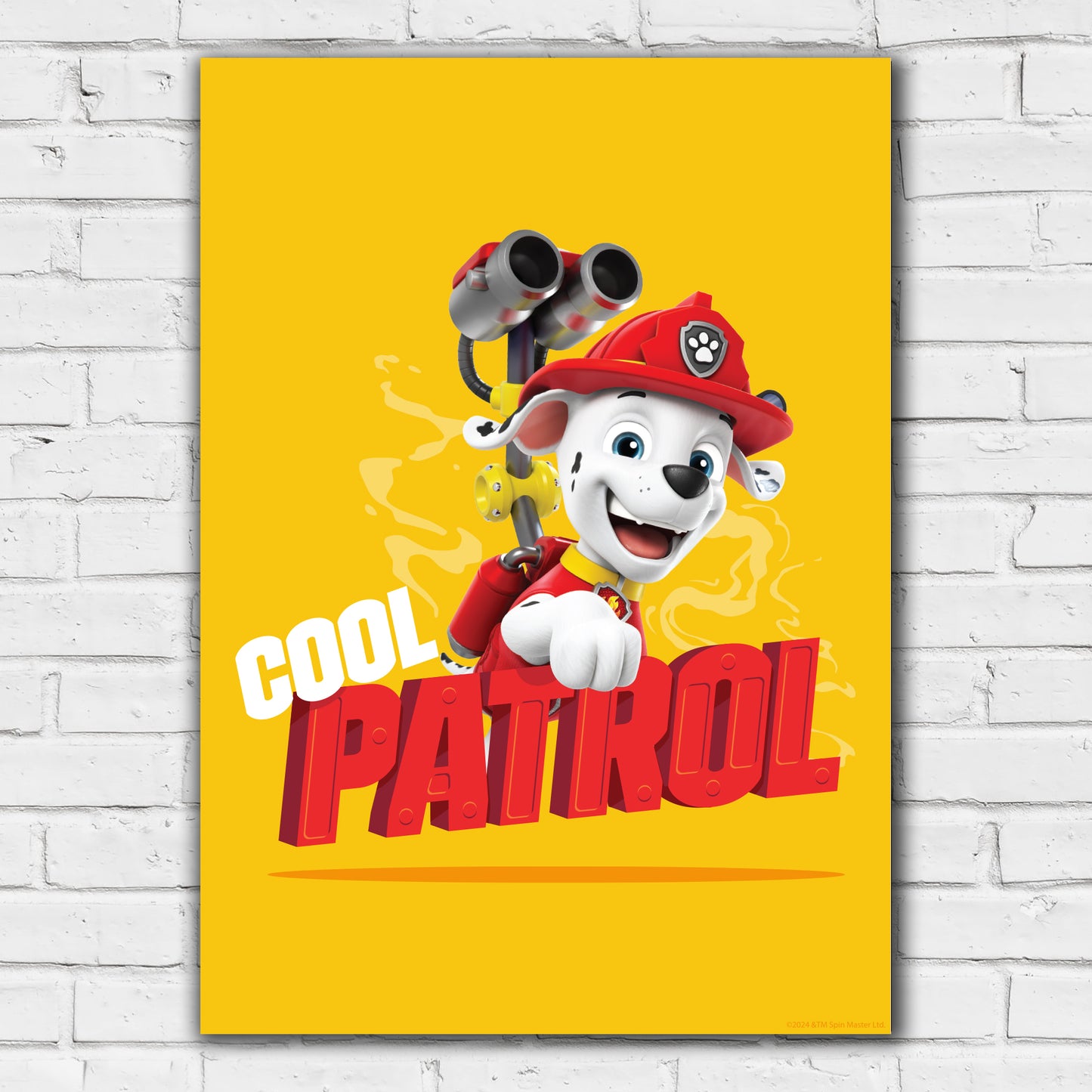 Paw Patrol Print - Marshall Cool Patrol Poster Wall Art