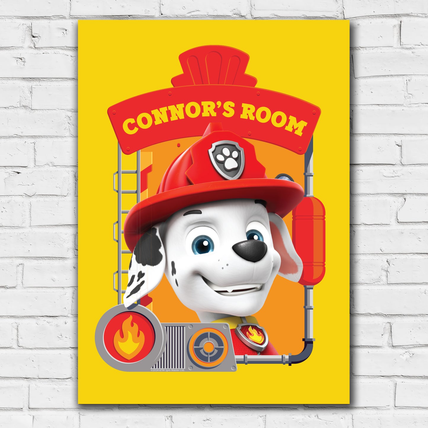 Paw Patrol Print - Marshall Graphic Personalised Poster Wall Art