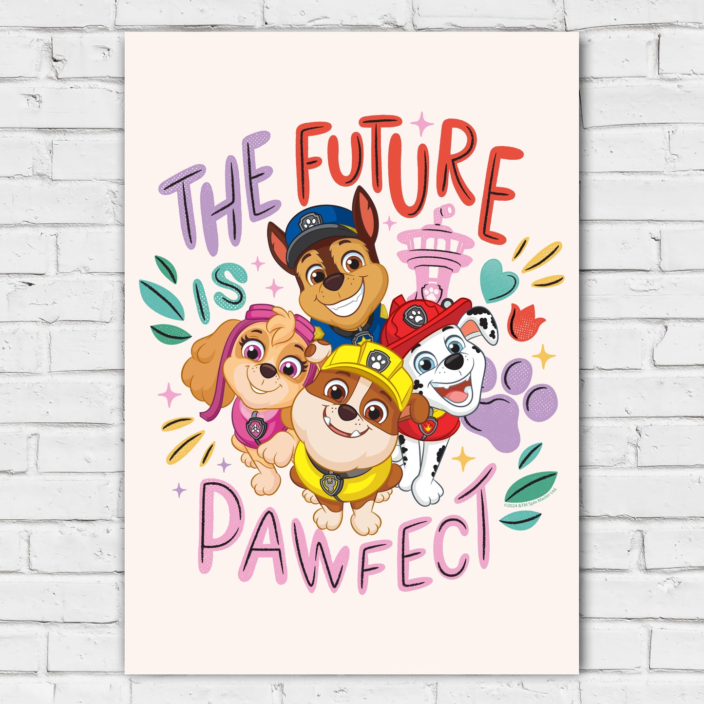 Paw Patrol Print - The Future Is Pawfect Poster Wall Art