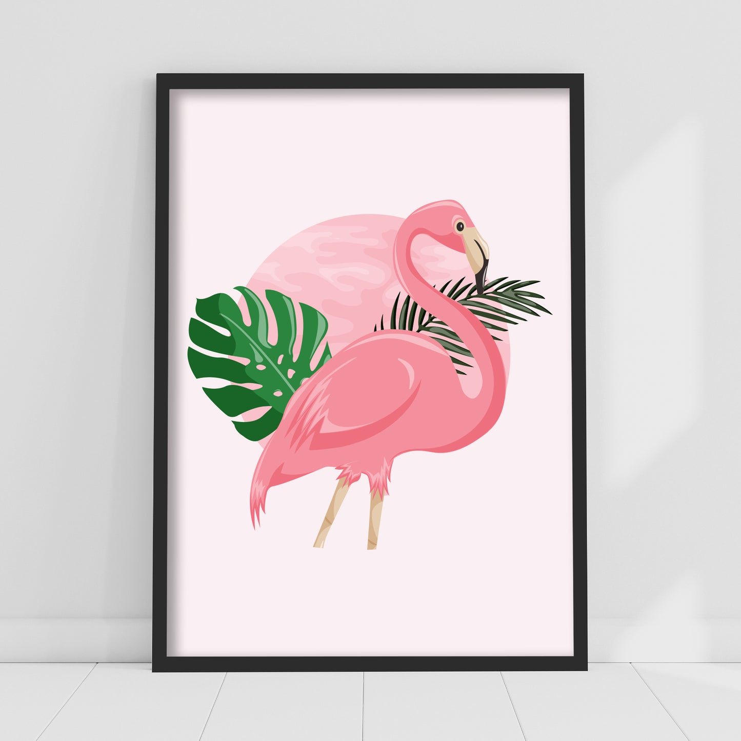 Pink Print - Pink Flamingo Poster Wall Art