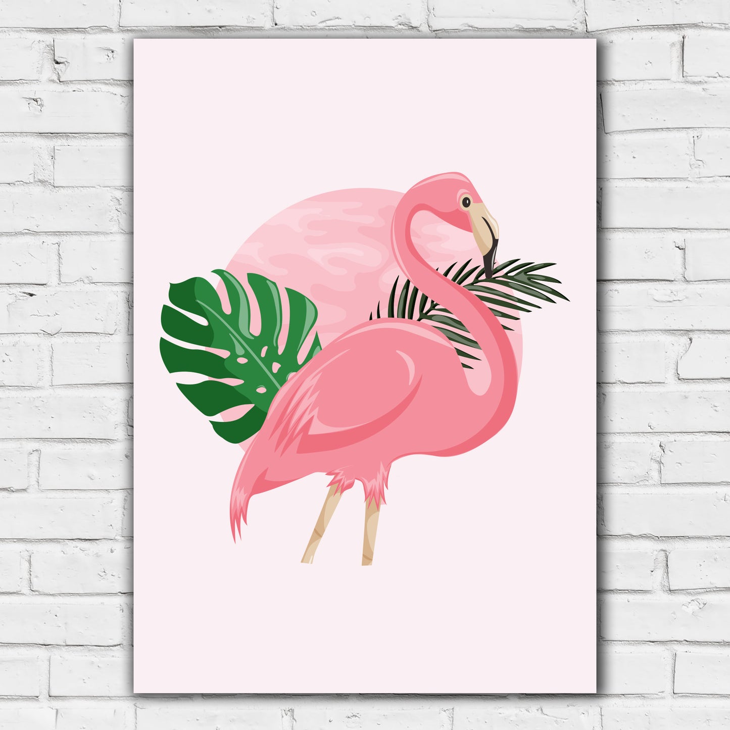 Pink Print - Pink Flamingo Poster Wall Art