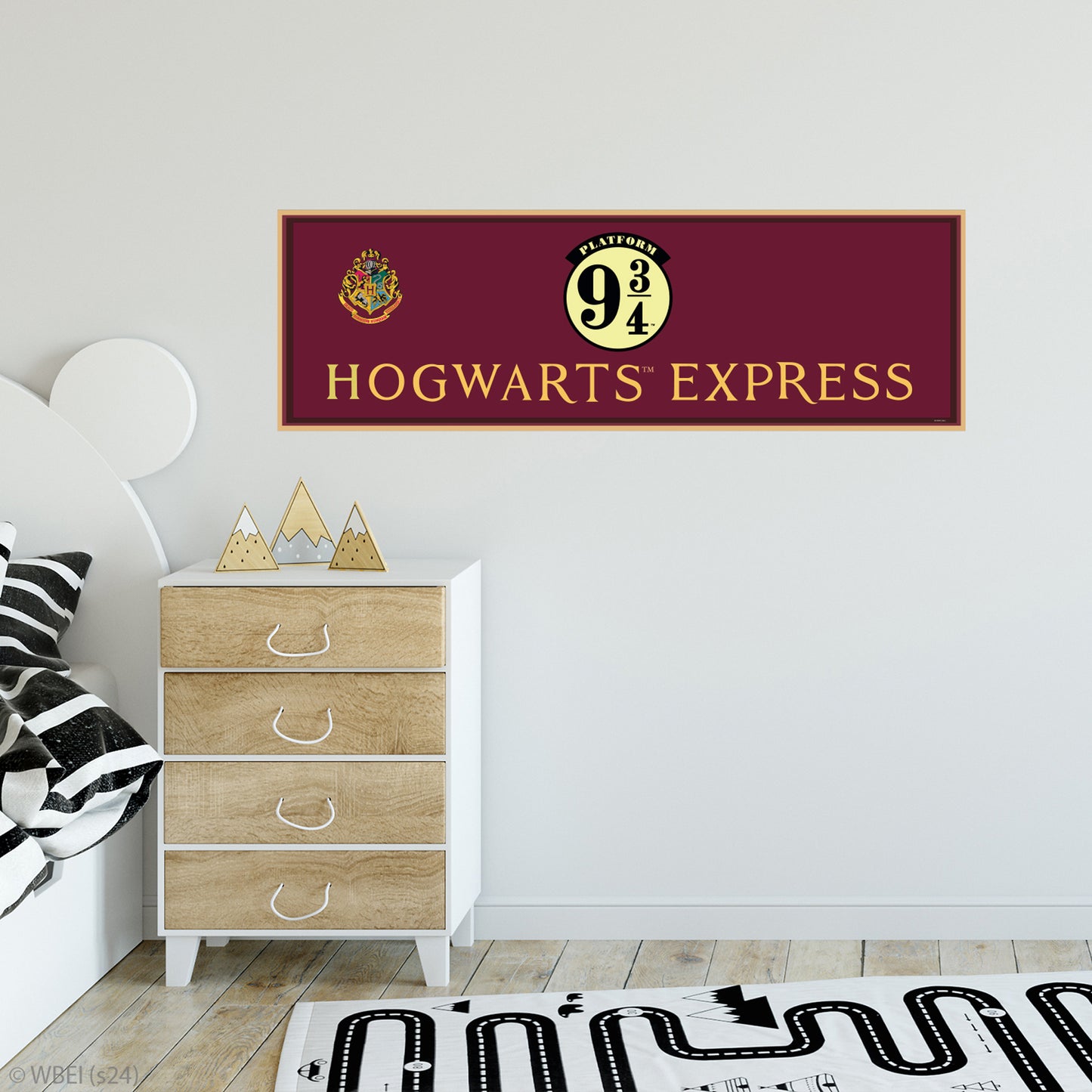 HARRY POTTER Wall Sticker – Platform 9 3/4 Rectangle Sign Wall Decal Wizarding World Art