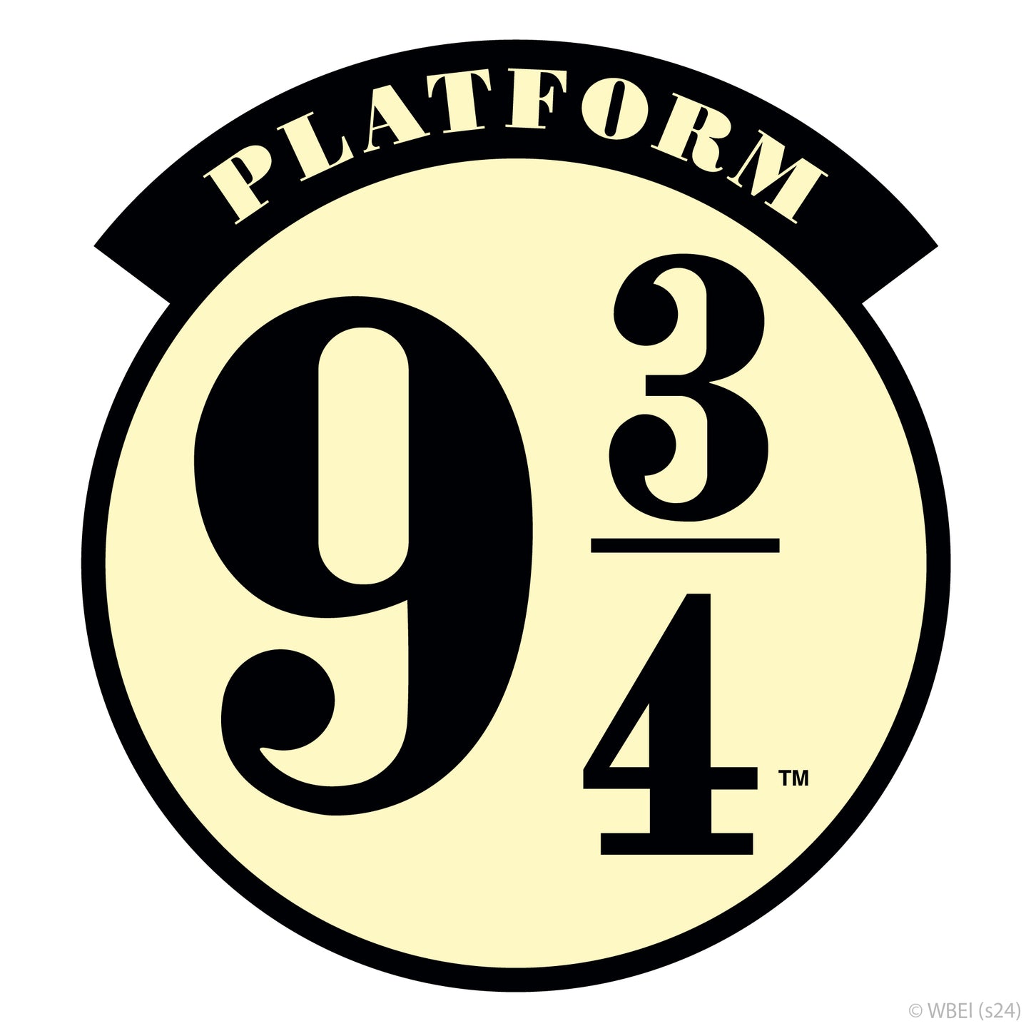 HARRY POTTER Wall Sticker – Platform 9 3/4 Station Sign Wall Decal Wizarding World Art