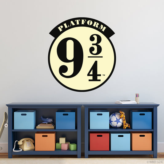 HARRY POTTER Wall Sticker – Platform 9 3/4 Station Sign Wall Decal Wizarding World Art