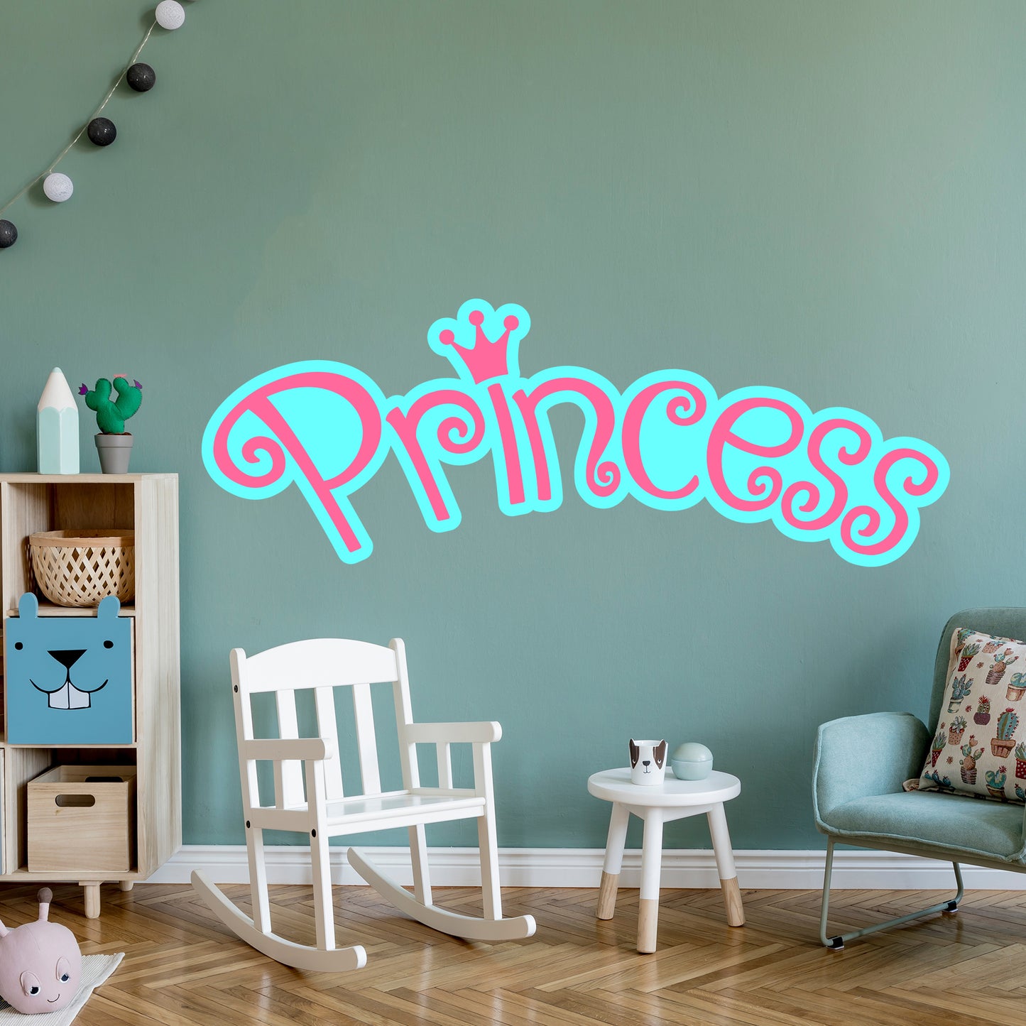 Princess Wall Sticker - Princess Text Art Decal