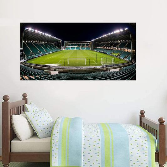 Hibernian F.C. Easter Road Stadium Wall Sticker - Inside Night Time
