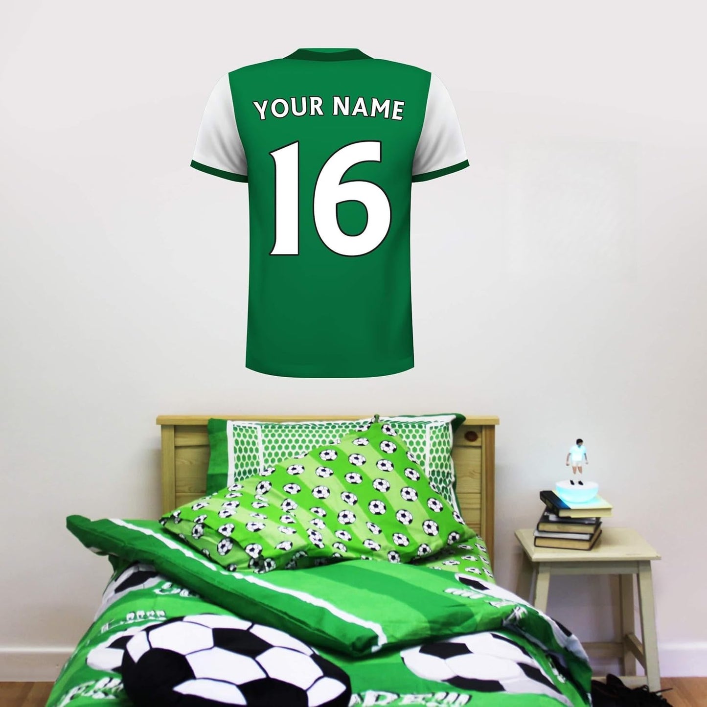 Hibernian F.C. Personalised Shirt Wall Sticker