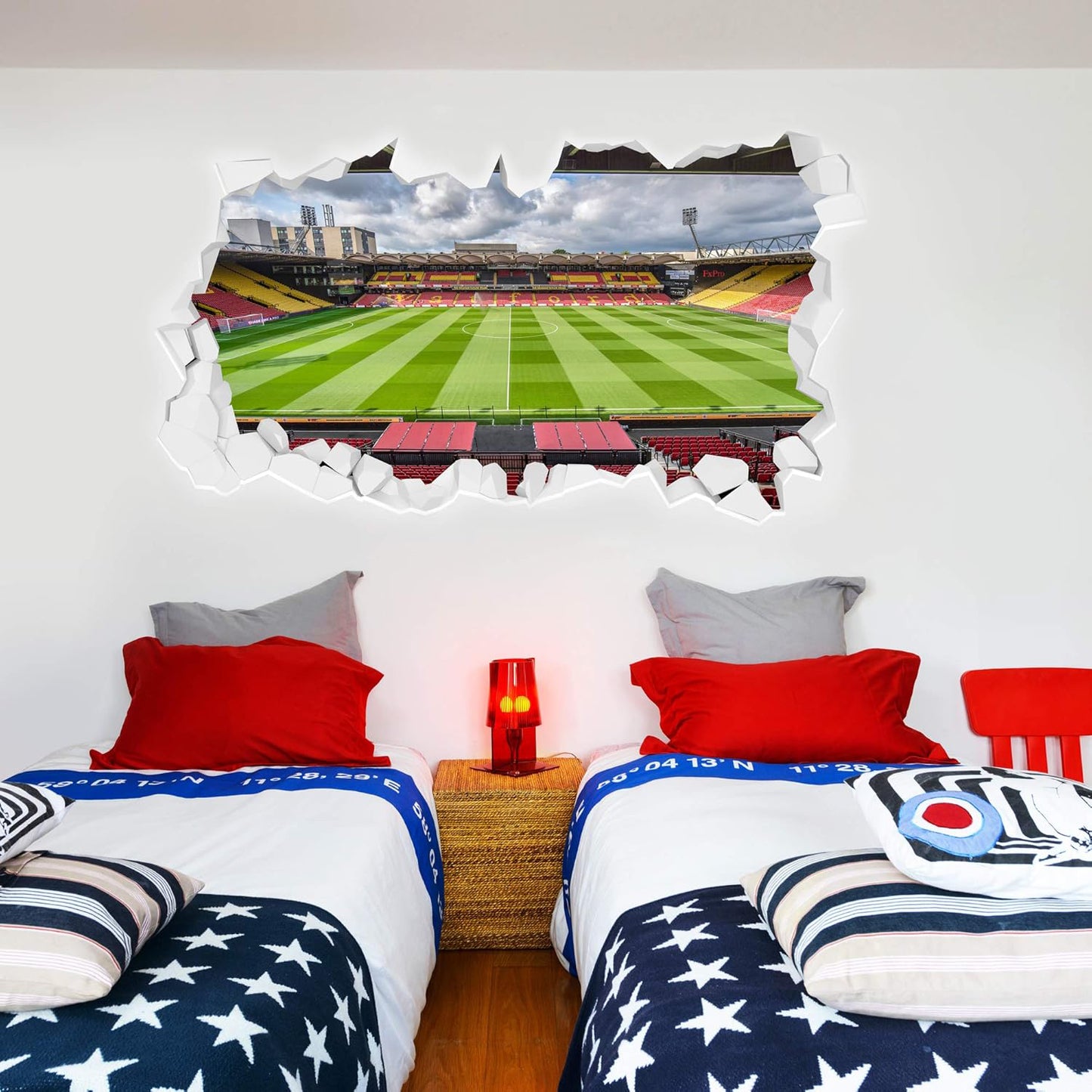 Watford FC - Smashed Vicarage Road Stadium Wall Sticker