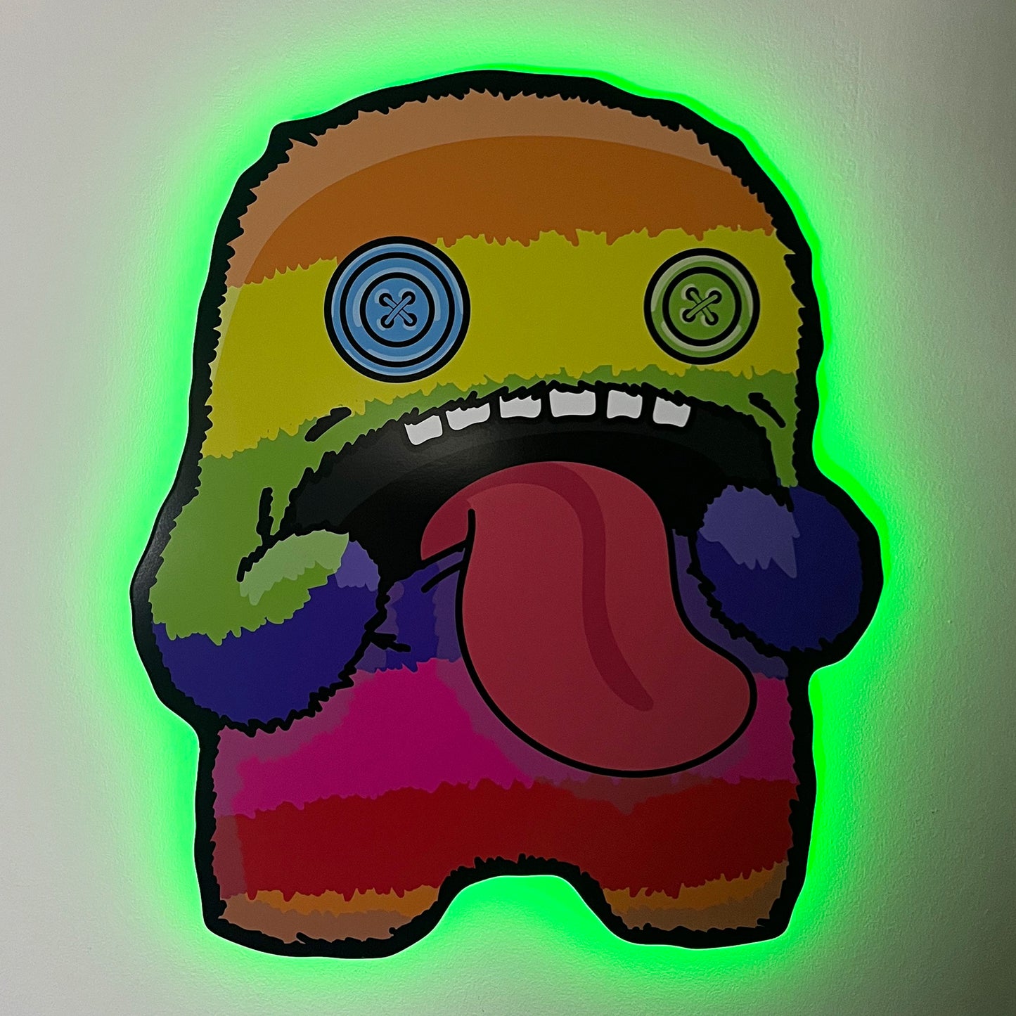 Fuggler Rainbow Oogah Boogah LED Backlit Wallpop