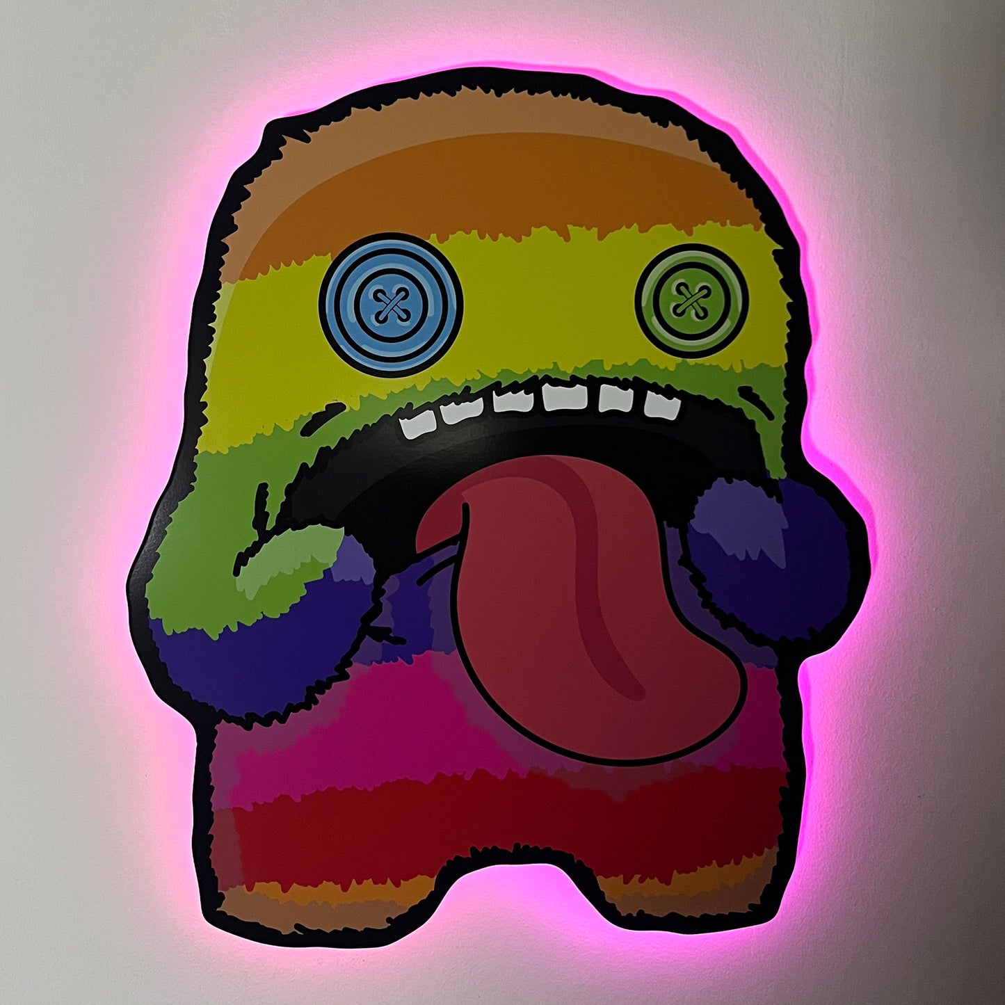 Fuggler Rainbow Oogah Boogah LED Backlit Wallpop