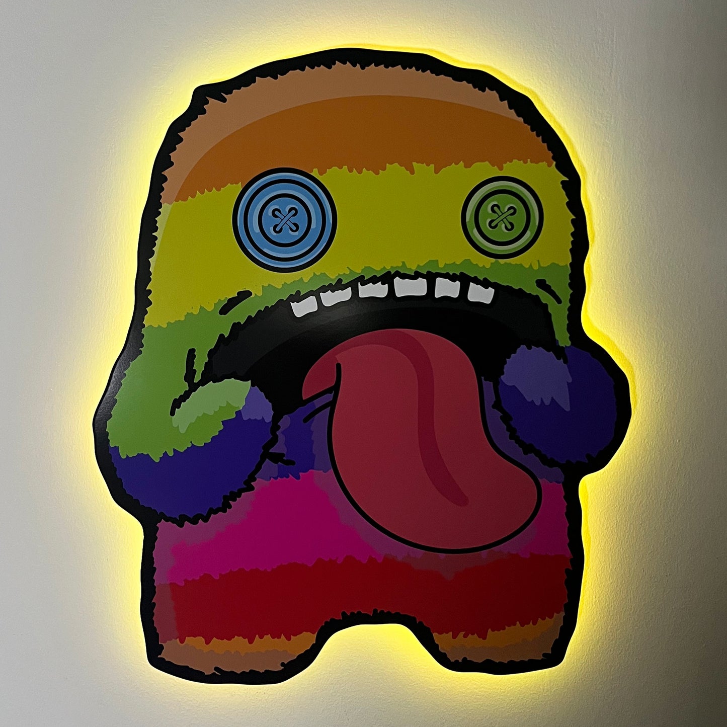 Fuggler Rainbow Oogah Boogah LED Backlit Wallpop