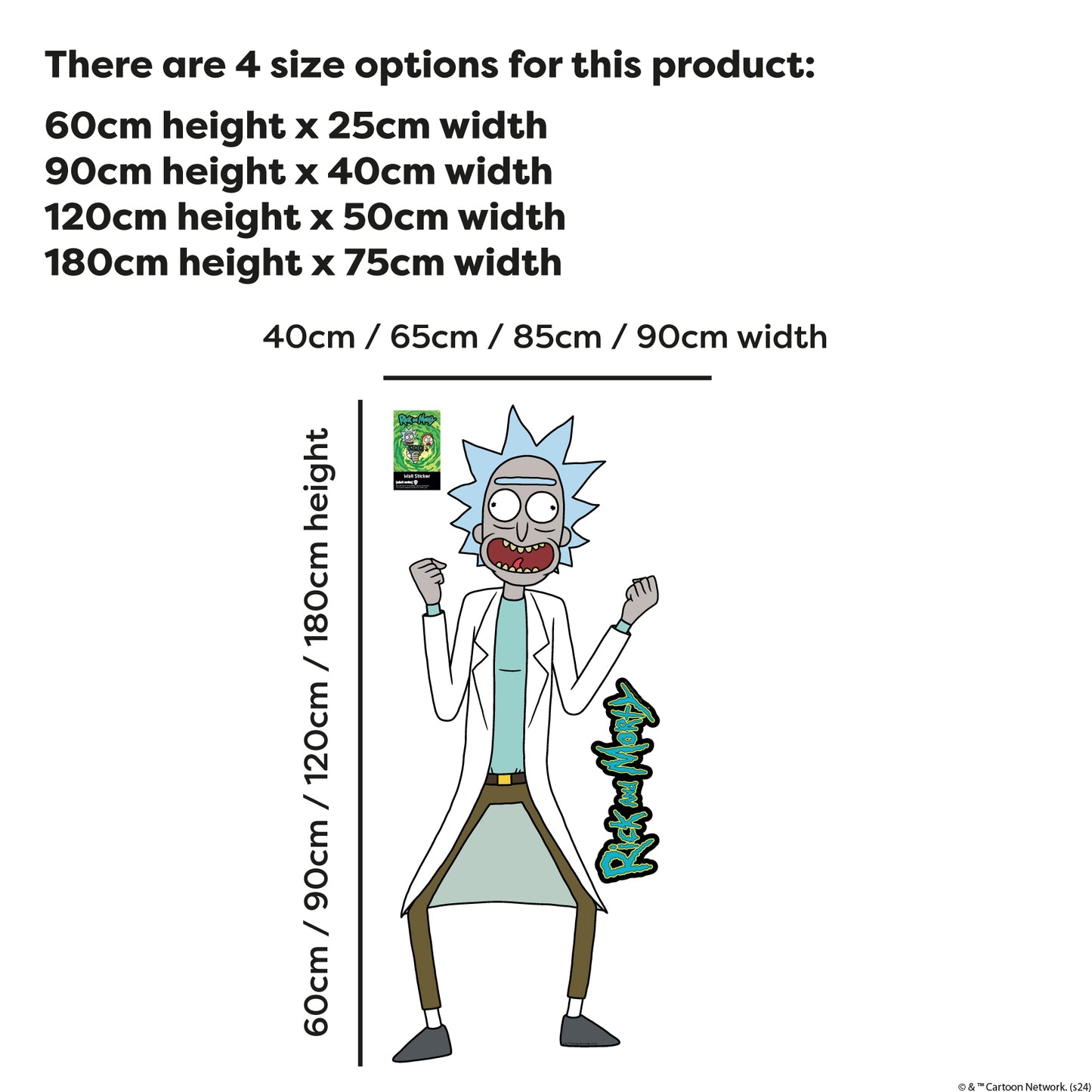 Rick and Morty Wall Sticker – Rick Screaming Wall Decal Art