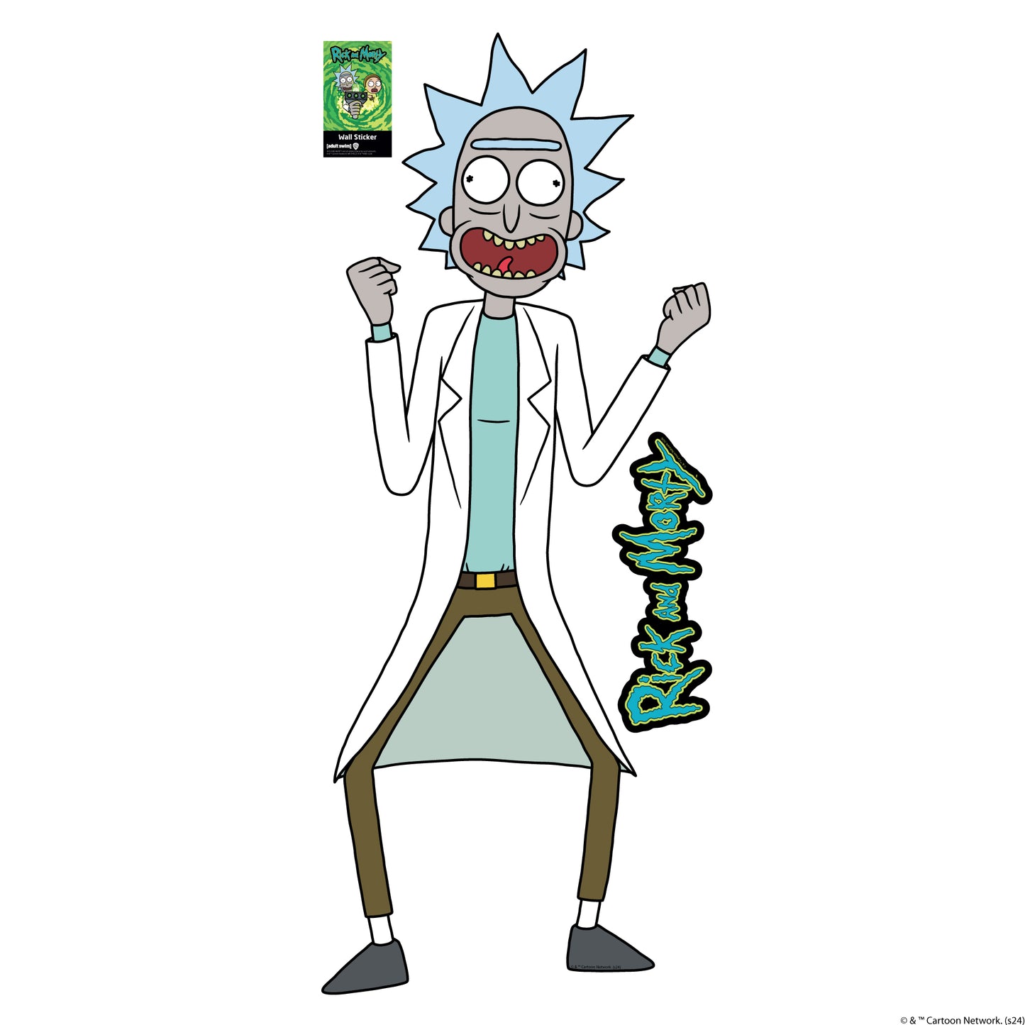 Rick and Morty Wall Sticker – Rick Screaming Wall Decal Art