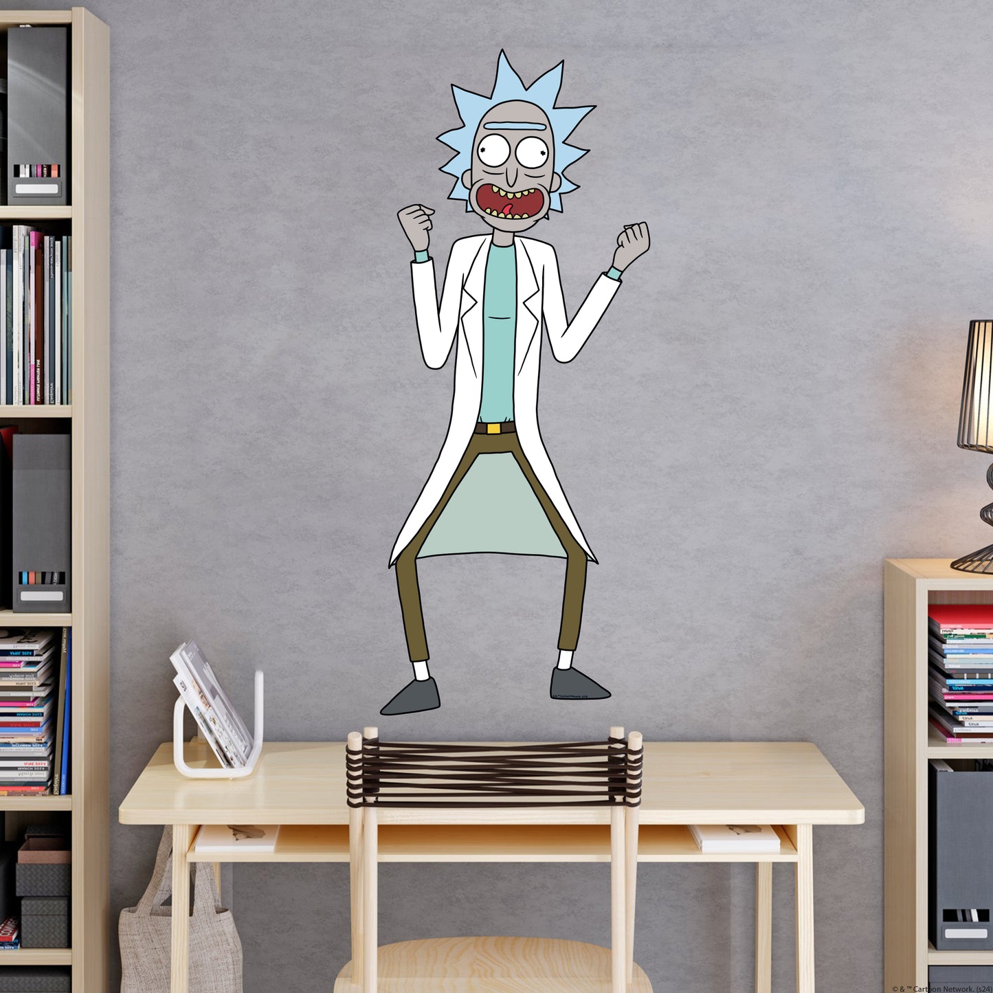 Rick and Morty Wall Sticker – Rick Screaming Wall Decal Art