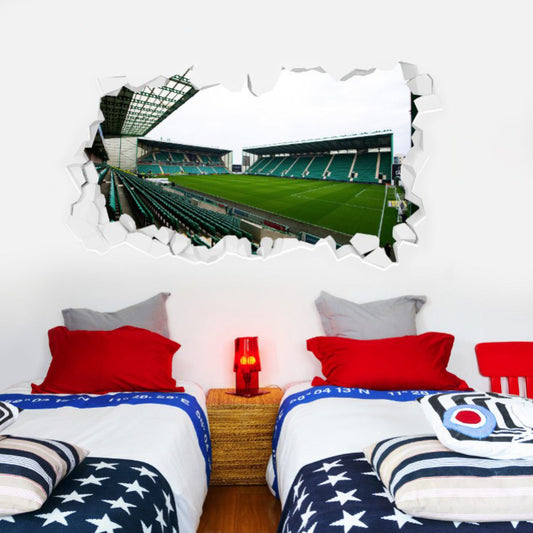 Hibernian F.C. Easter Road Stadium Broken Wall Sticker - Day Time