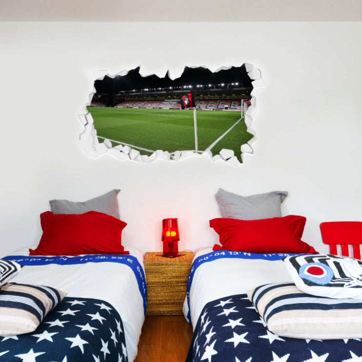 AFC Bournemouth - Smashed Vitality Stadium (Corner Flag View) Wall Mural