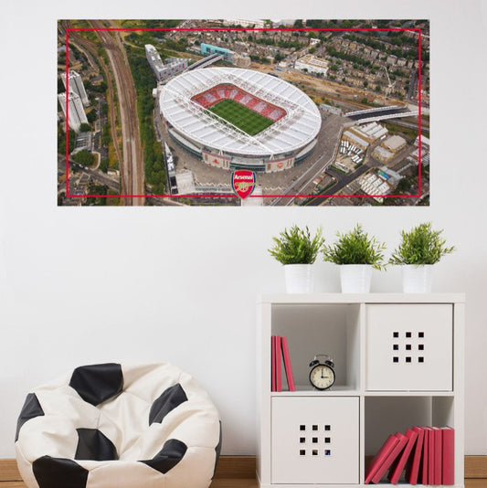 Arsenal Football Club - Emirates Stadium Aerial View Mural
