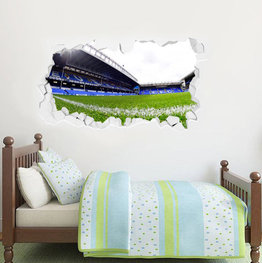 Everton Football Club - Goodison Park Stadium Broken Wall