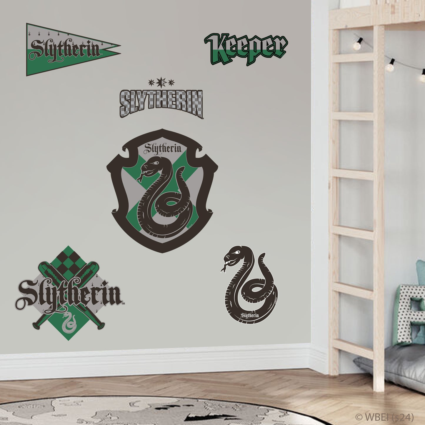 HARRY POTTER Wall Sticker – Slytherin House Pride Decal Set Wizarding World Art