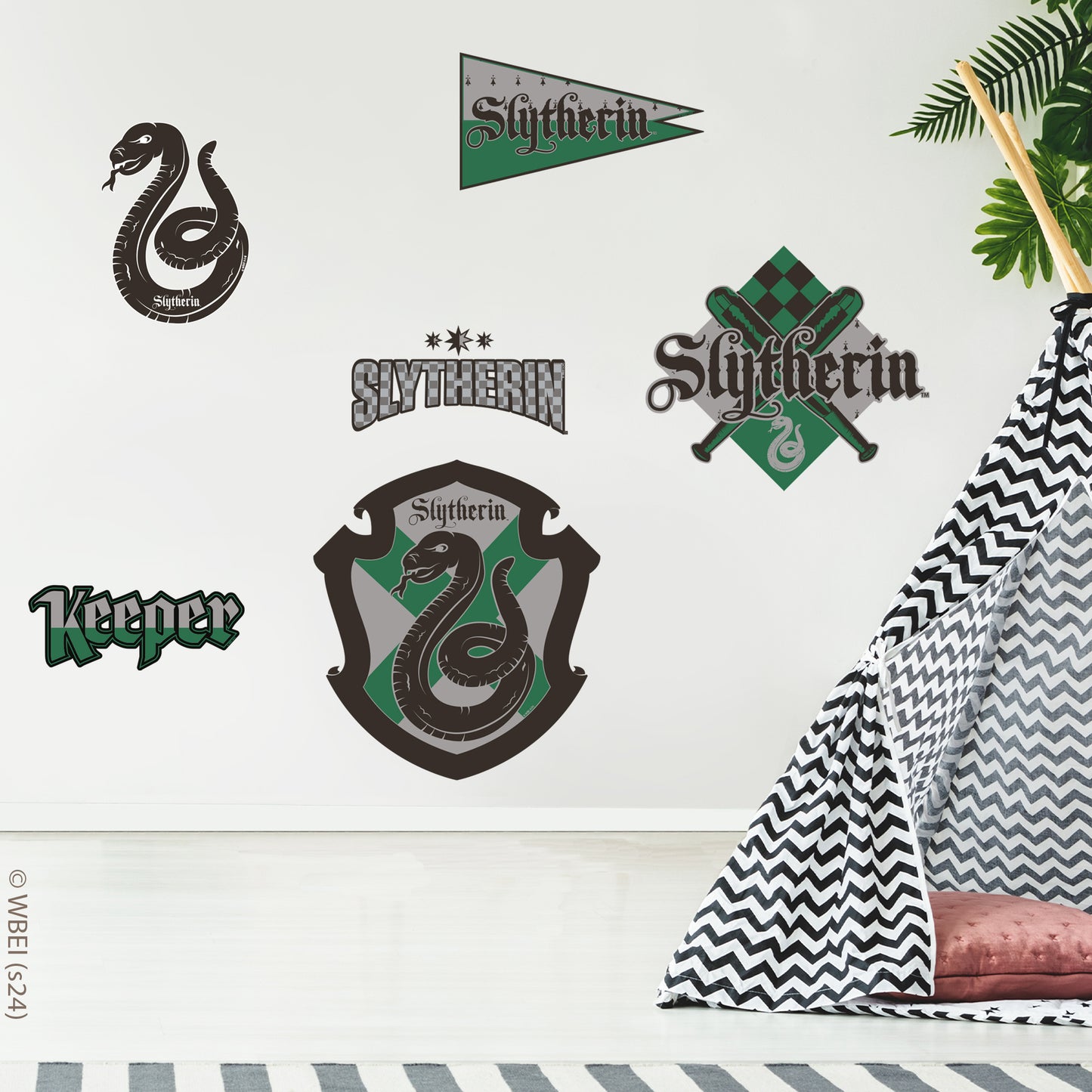 HARRY POTTER Wall Sticker – Slytherin House Pride Decal Set Wizarding World Art