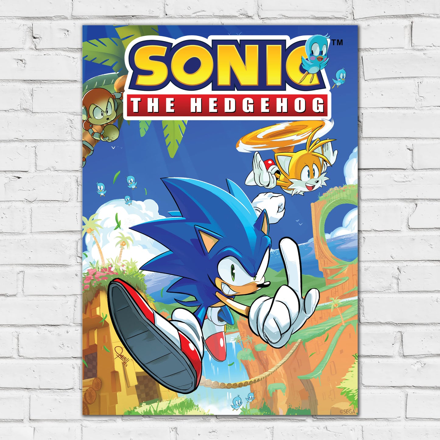 Sonic The Hedgehog Print - Sonic Comic Collection Cover 1 Poster Wall Art