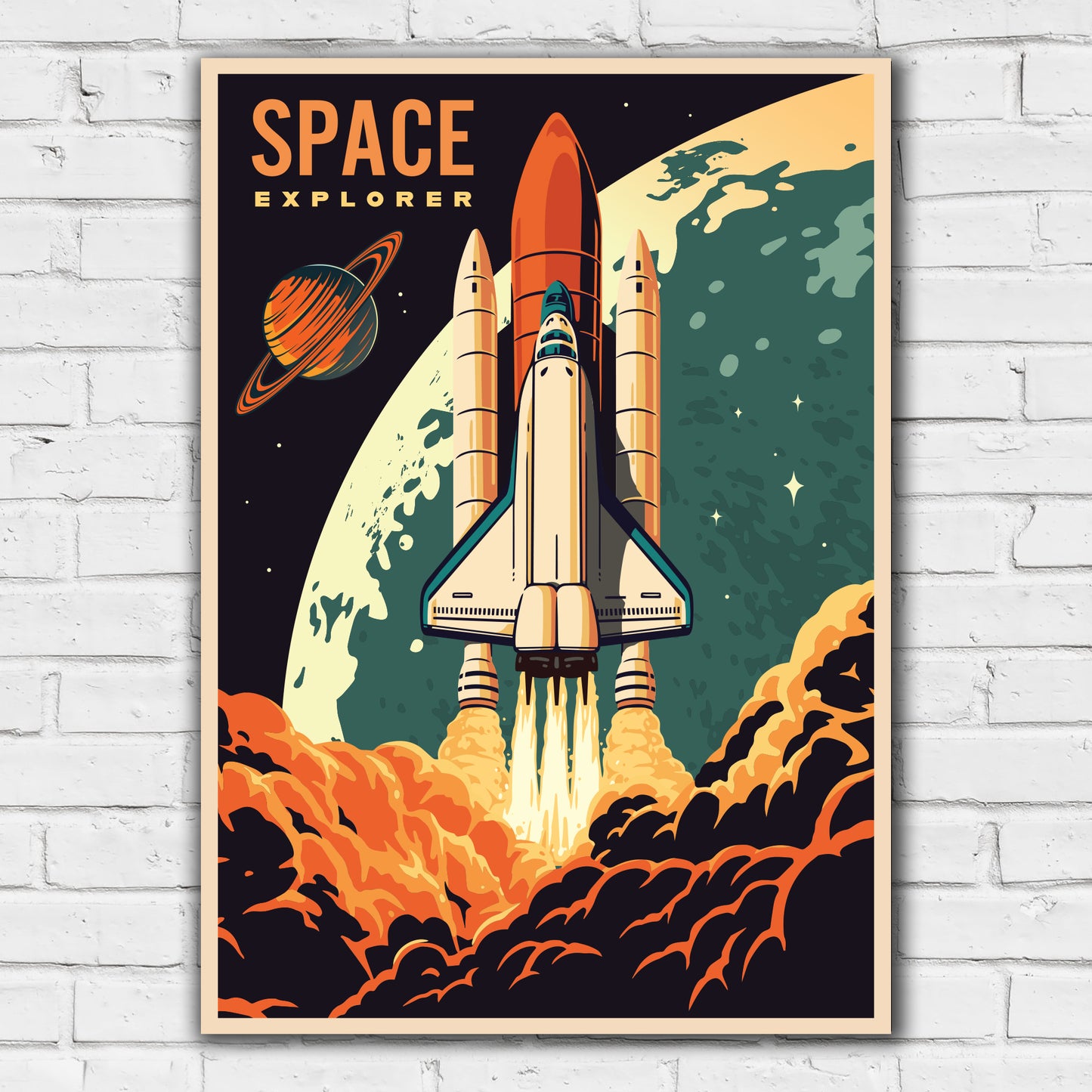 Space Wall Print - Space Explorer Poster Wall Art