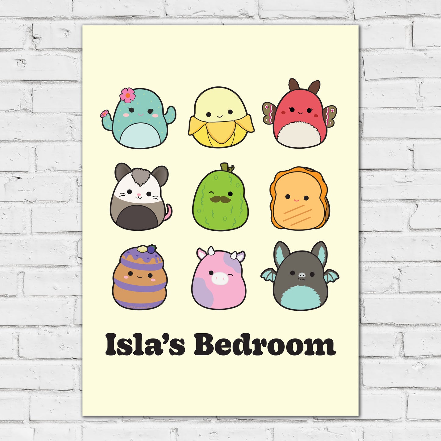 Squishmallows Print - 9 Characters Personalised Poster Wall Art
