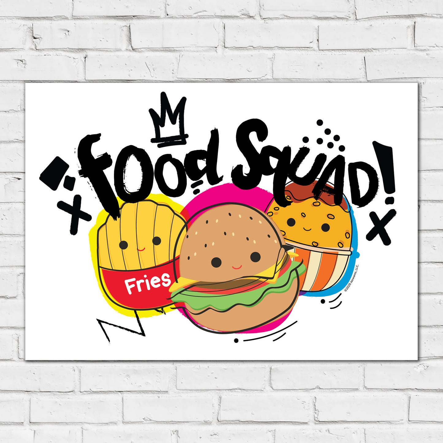 Squishmallows Print - Food Squad Graffiti Poster Wall Art