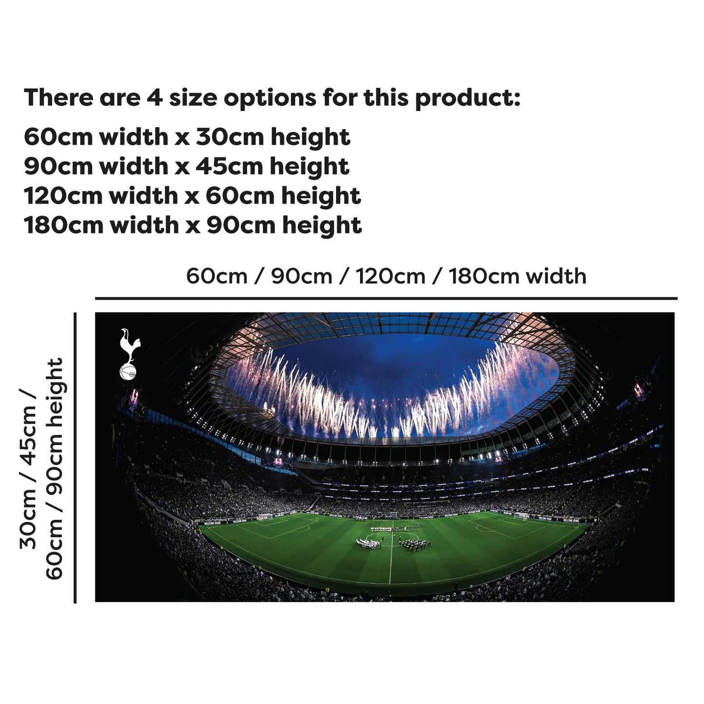 Tottenham Hotspur Football Club - Stadium Mural (Inside Fireworks)