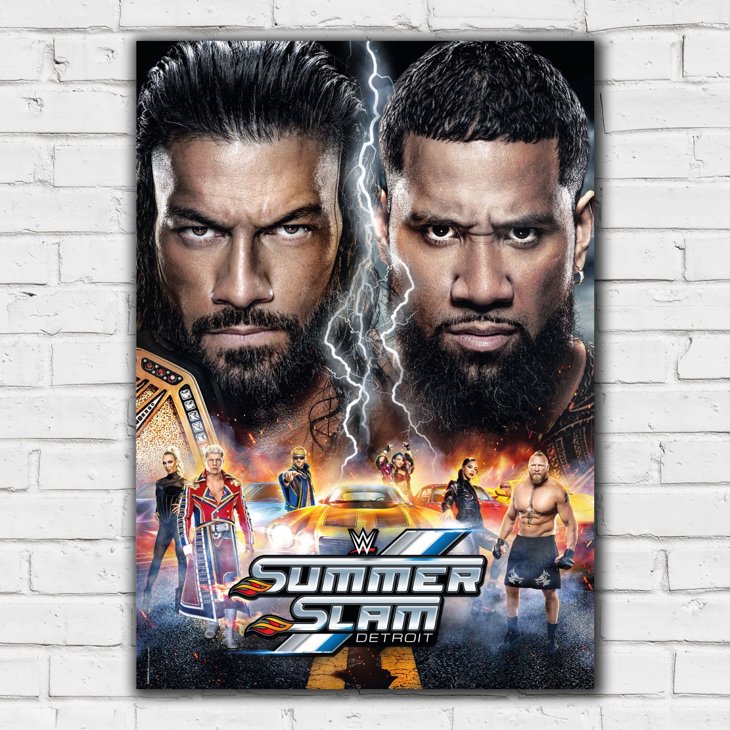 WWE Print - SummerSlam Detroit Poster