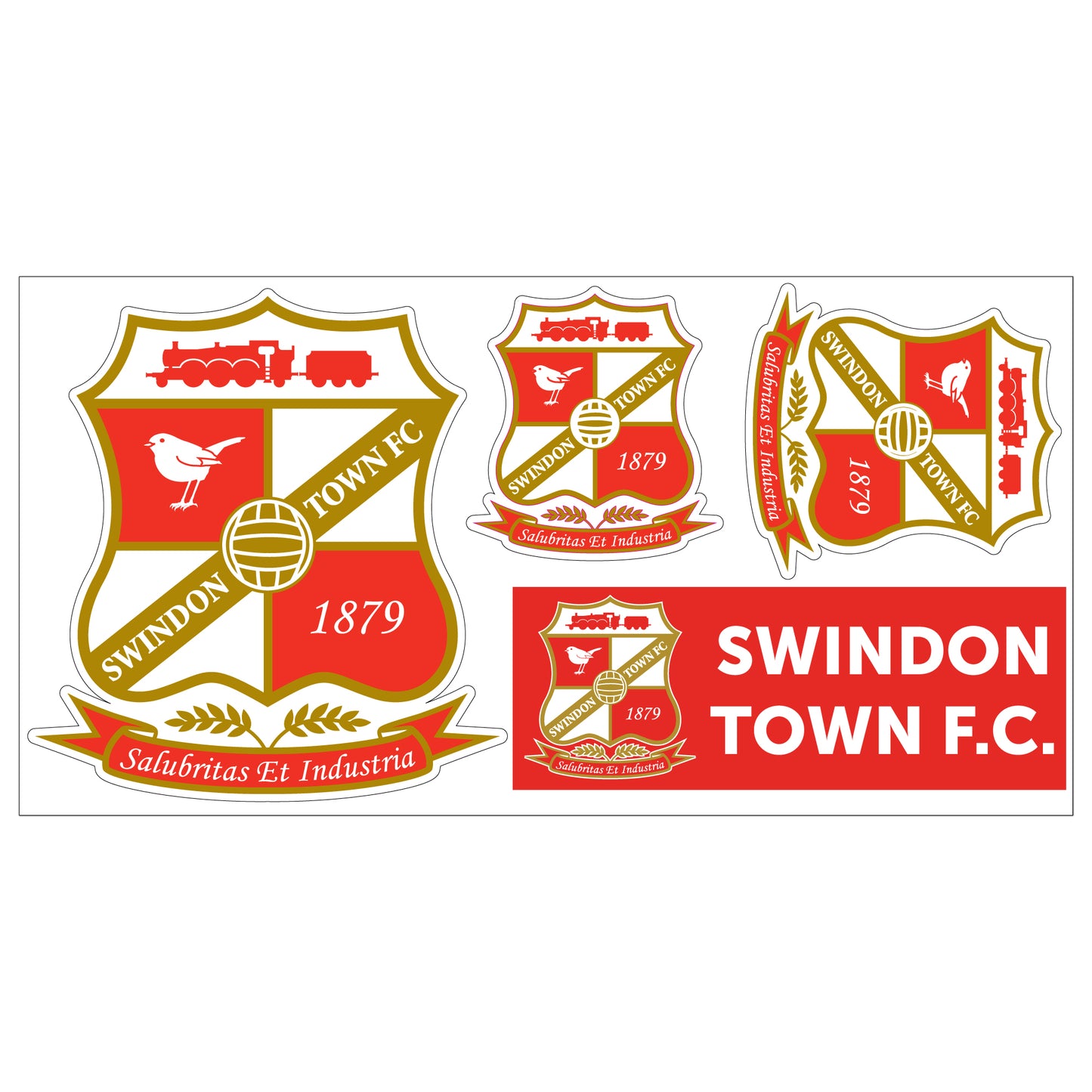Swindon Town Football Club - Decal Sticker Set