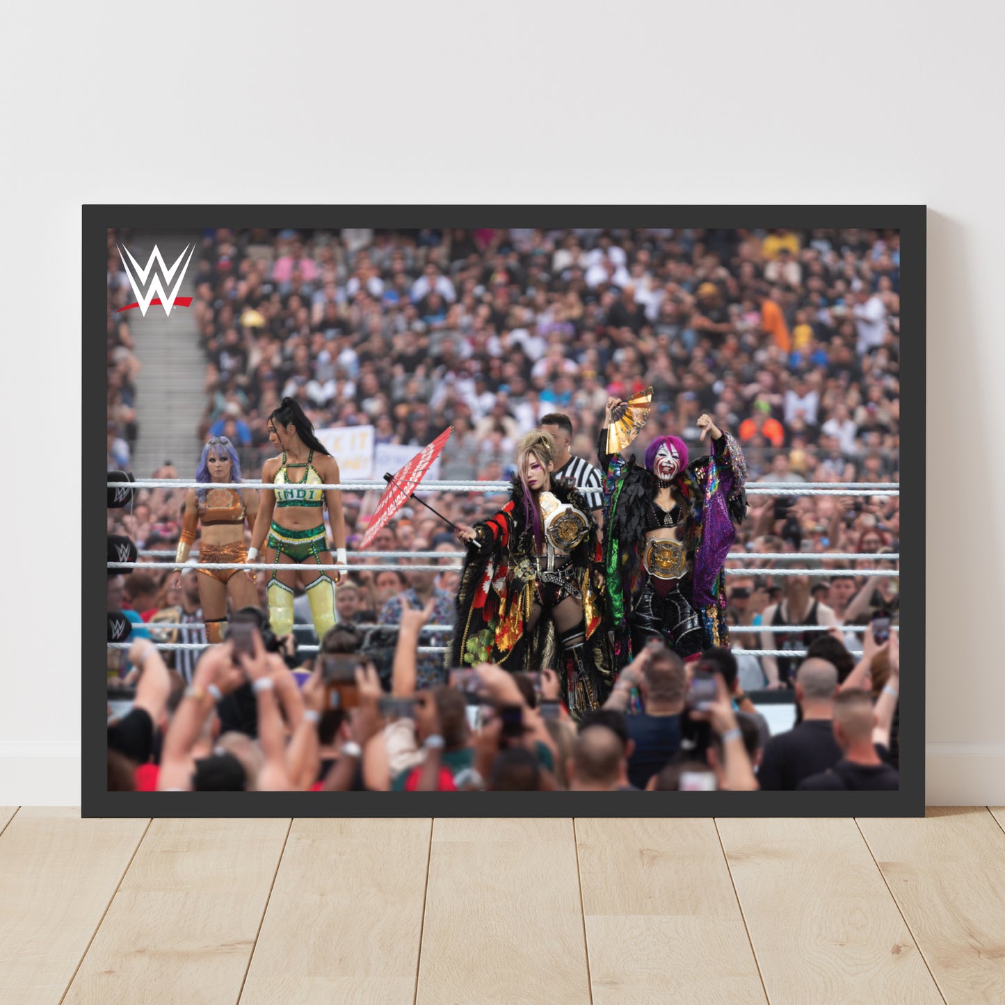 WWE Print - The Kabuki Warriors Women's Tag Team Win Poster Wall Art