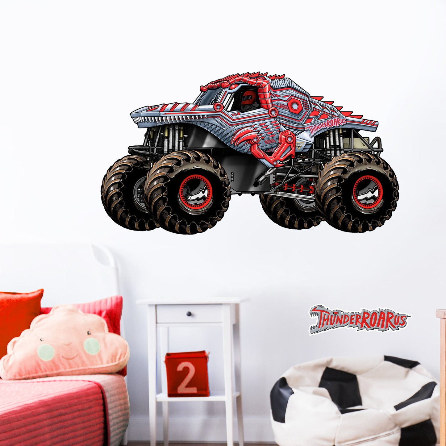 Monster Jam Wall Sticker - ThunderROARus Monster Jam Truck Wall Decal Art