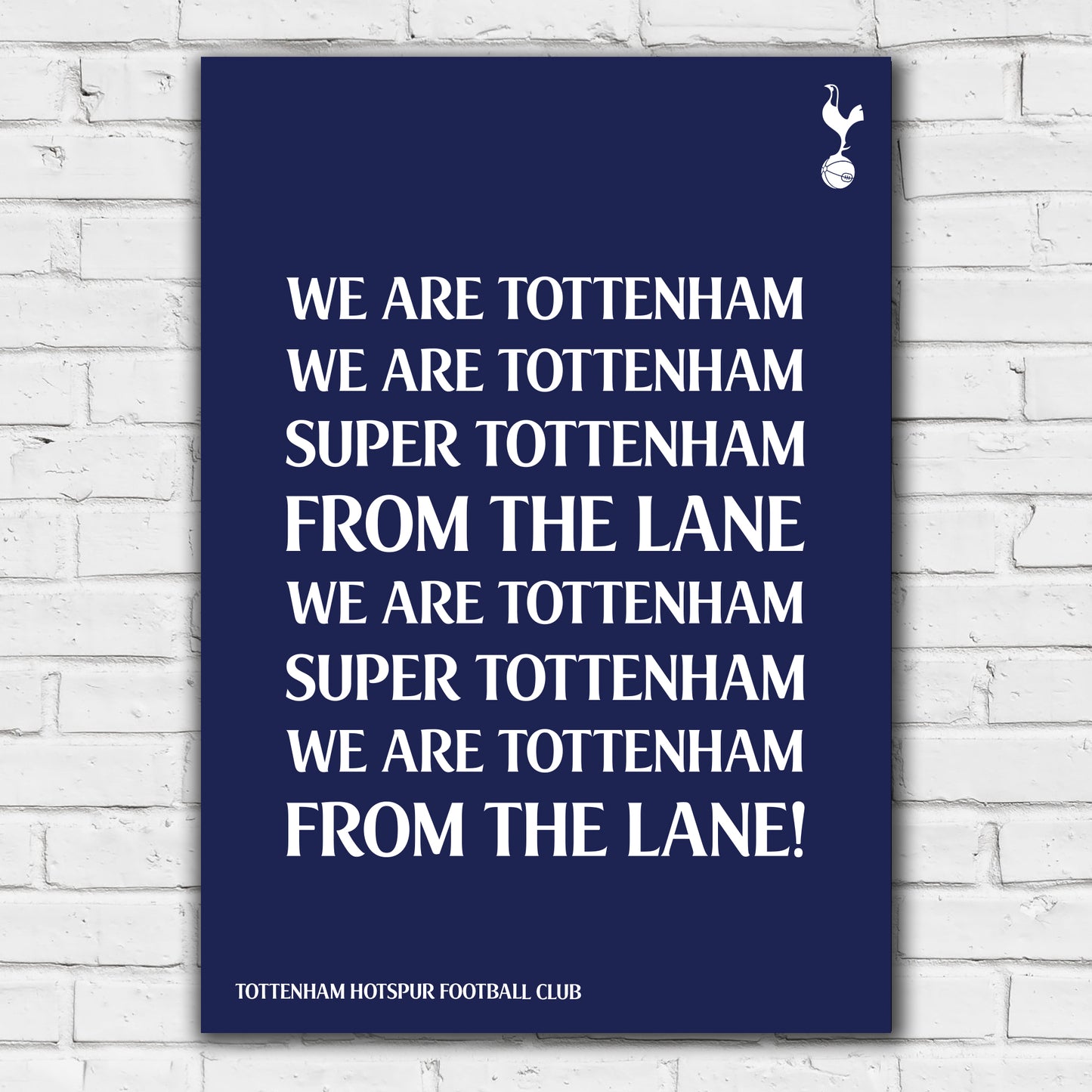 Tottenham Hotspur Print - From The Lane Song Poster Wall Art