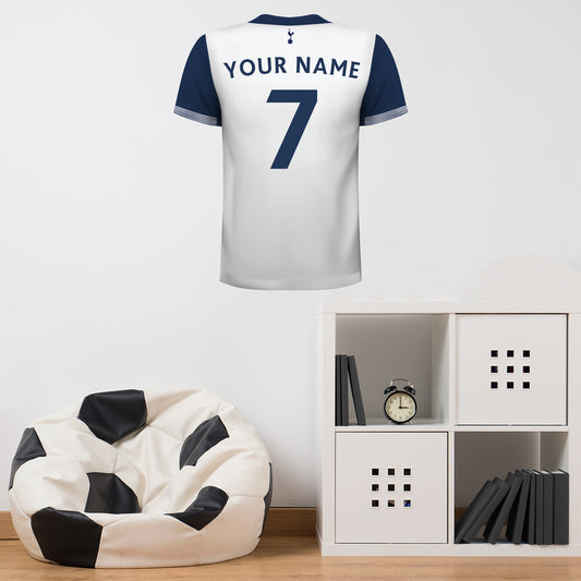 Tottenham Hotspur Football Club - Personalised Football Shirt Wall Sticker 24/25
