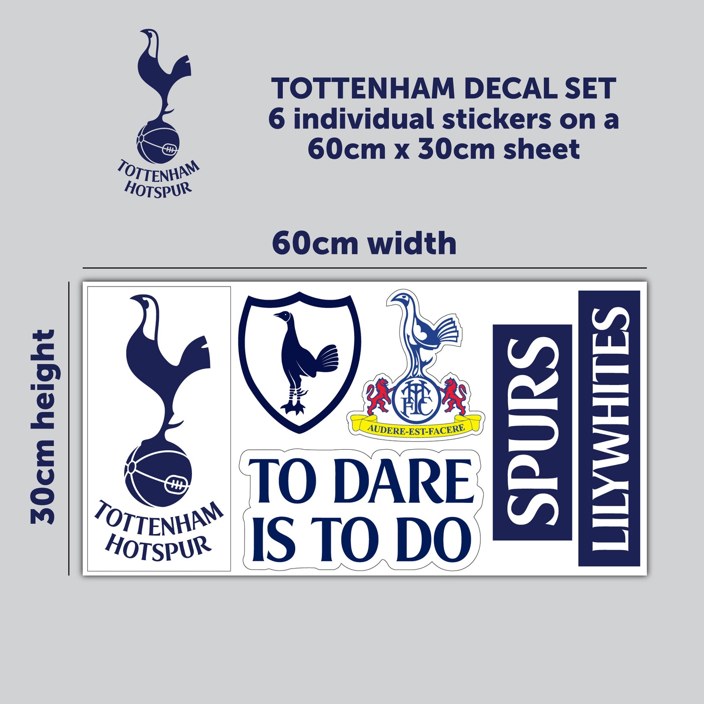 Tottenham Hotspur Football Club - Decal Sticker Set