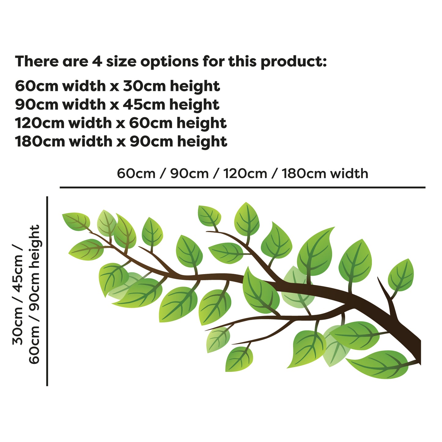 Tree Wall Sticker - Tree Branch Decal Wall Art