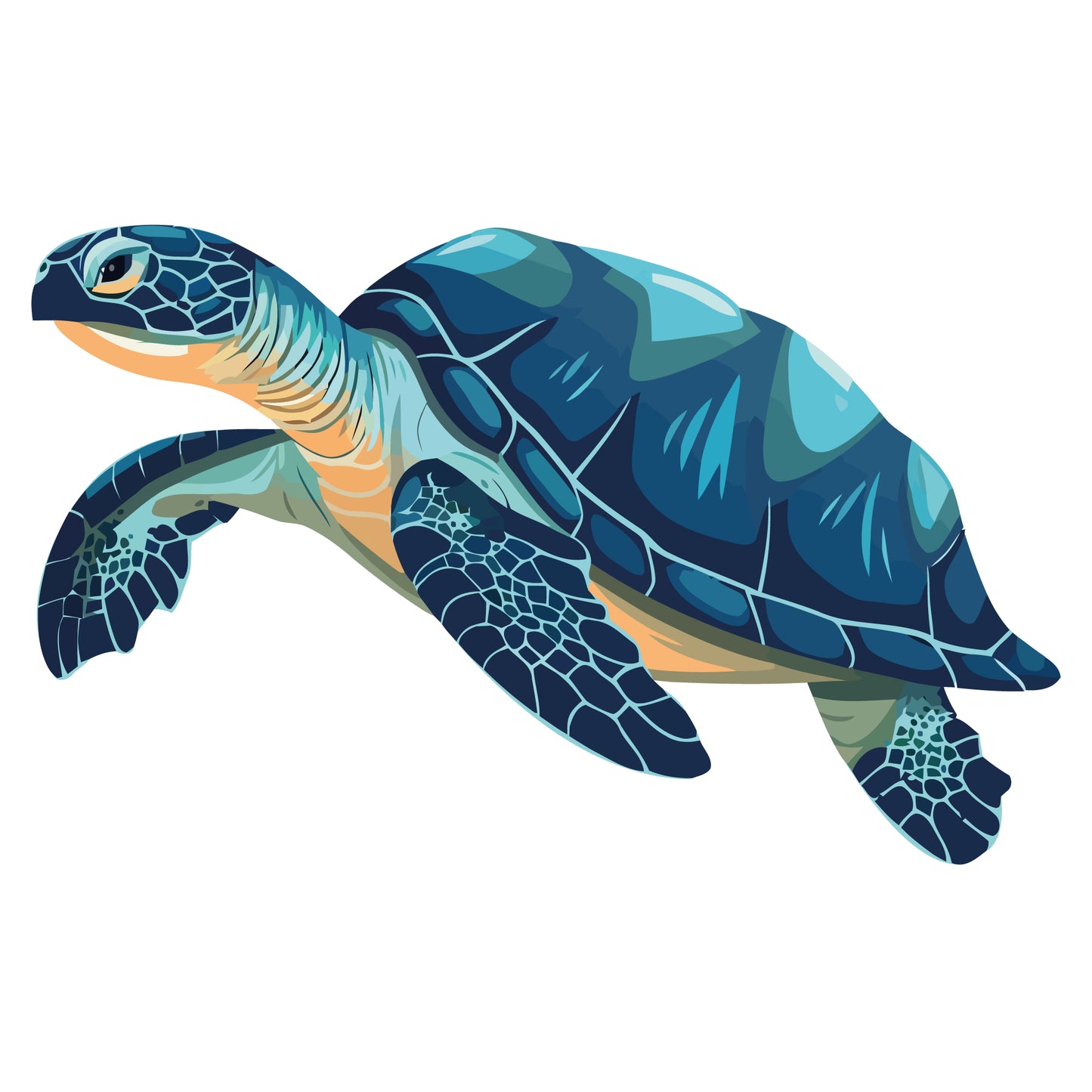 Bathroom Wall Sticker - Turtle Decal Wall Art