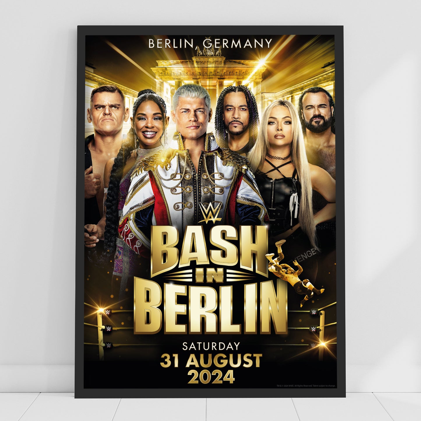WWE Print - Bash in Berlin Group Poster Wrestling Wall Art