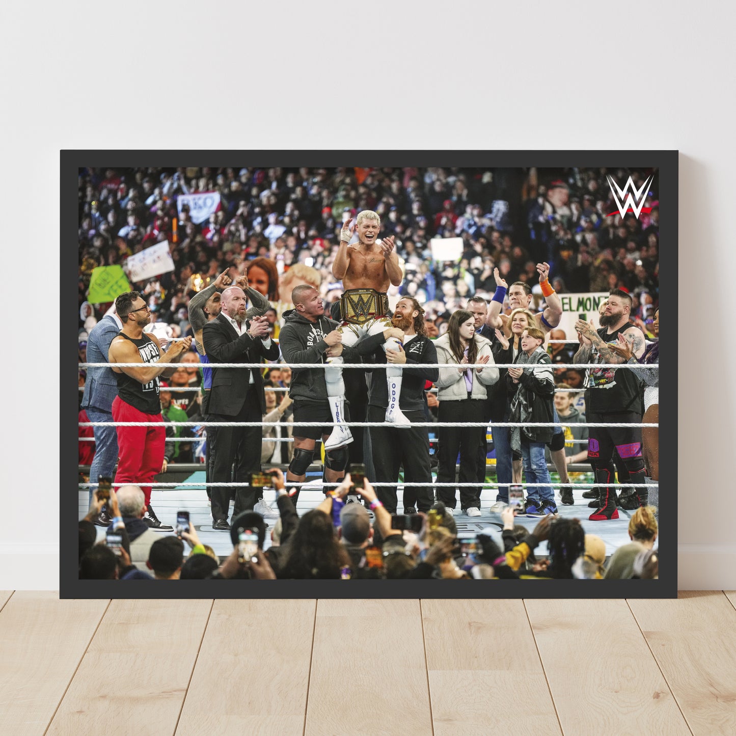 WWE Print - Cody Rhodes Championship Win WrestleMania Poster Wrestling Wall Art