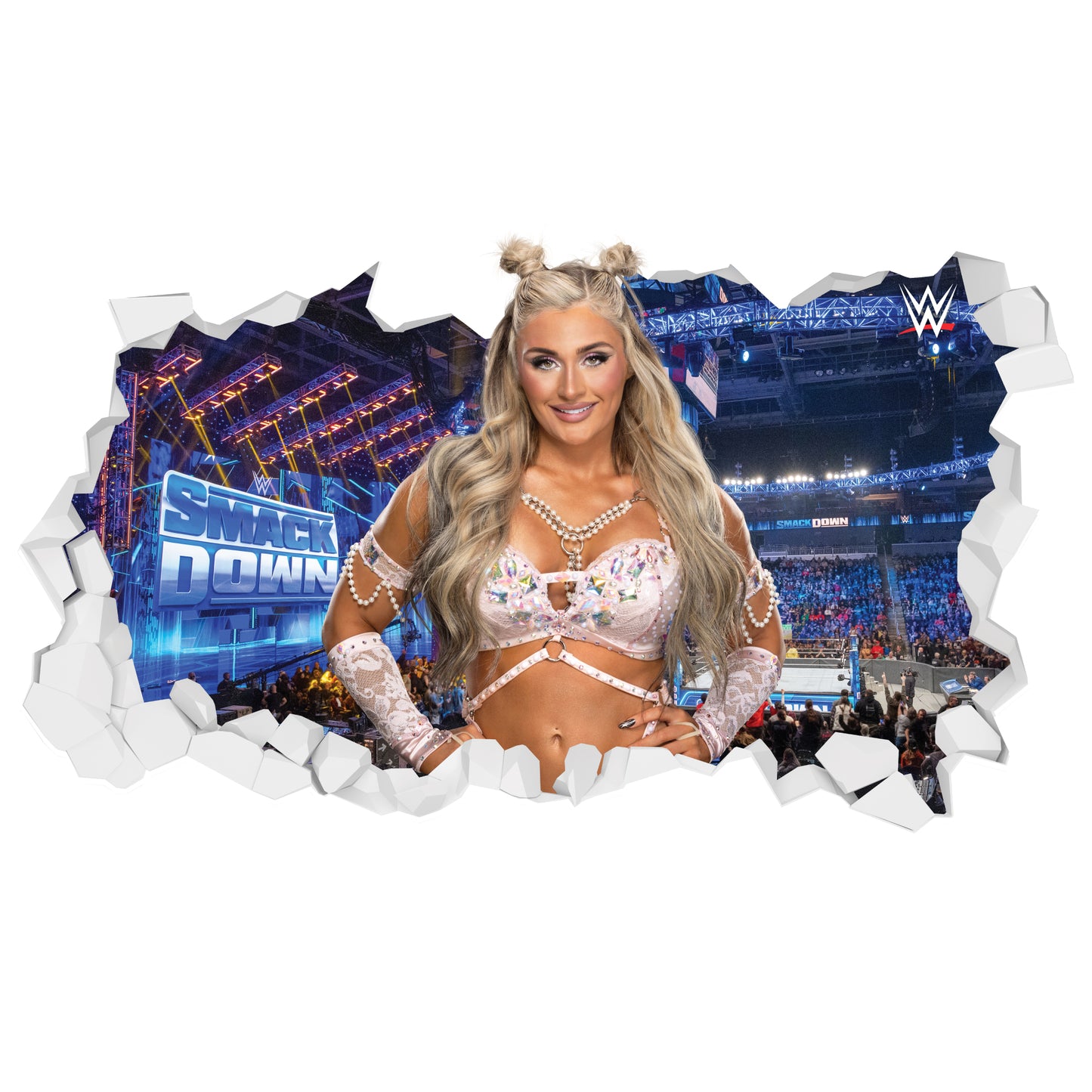WWE Wall Sticker - Tiffany Stratton Broken Wall