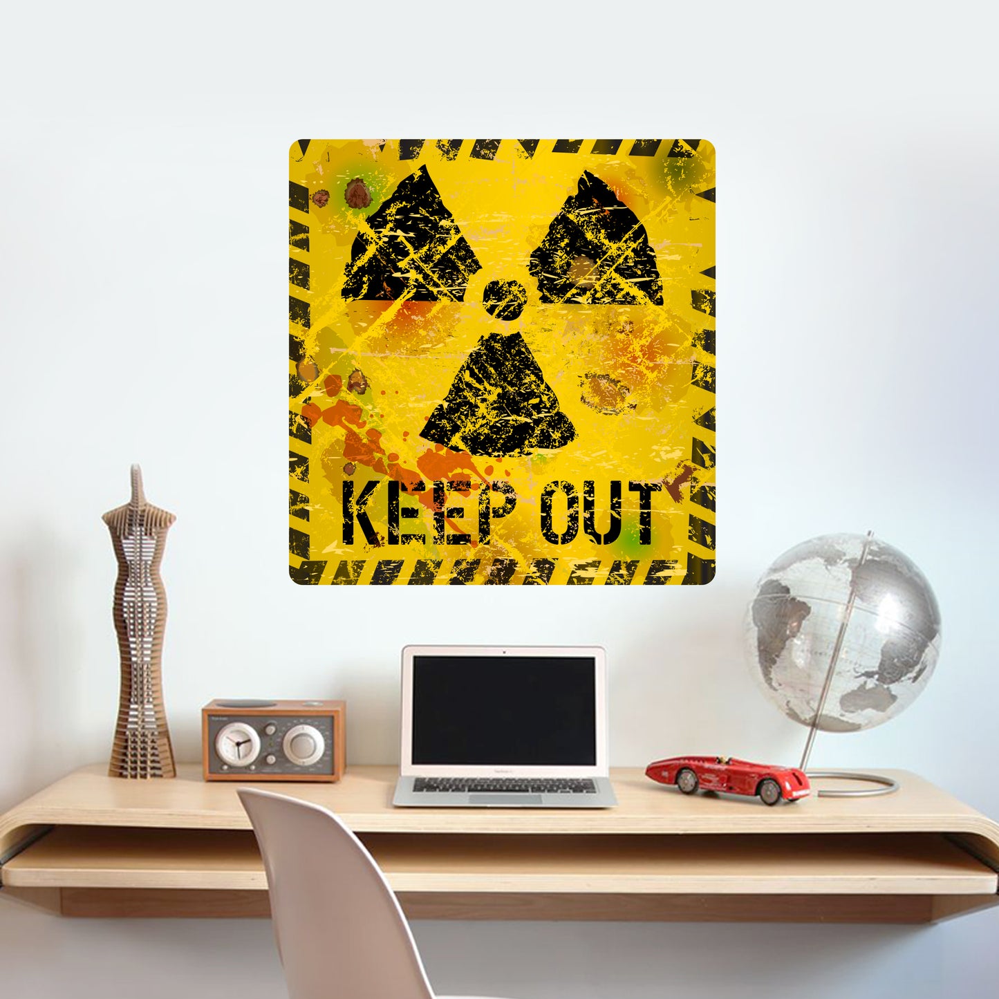 Warning Sign Wall Sticker - Keep Out Decal Wall Art