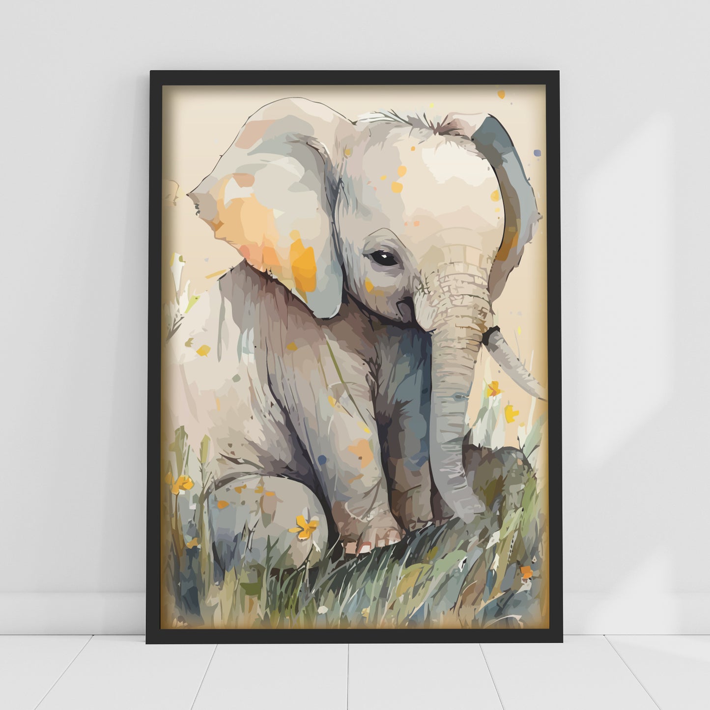 Watercolour Wall Art Print - Jungle Animal Poster