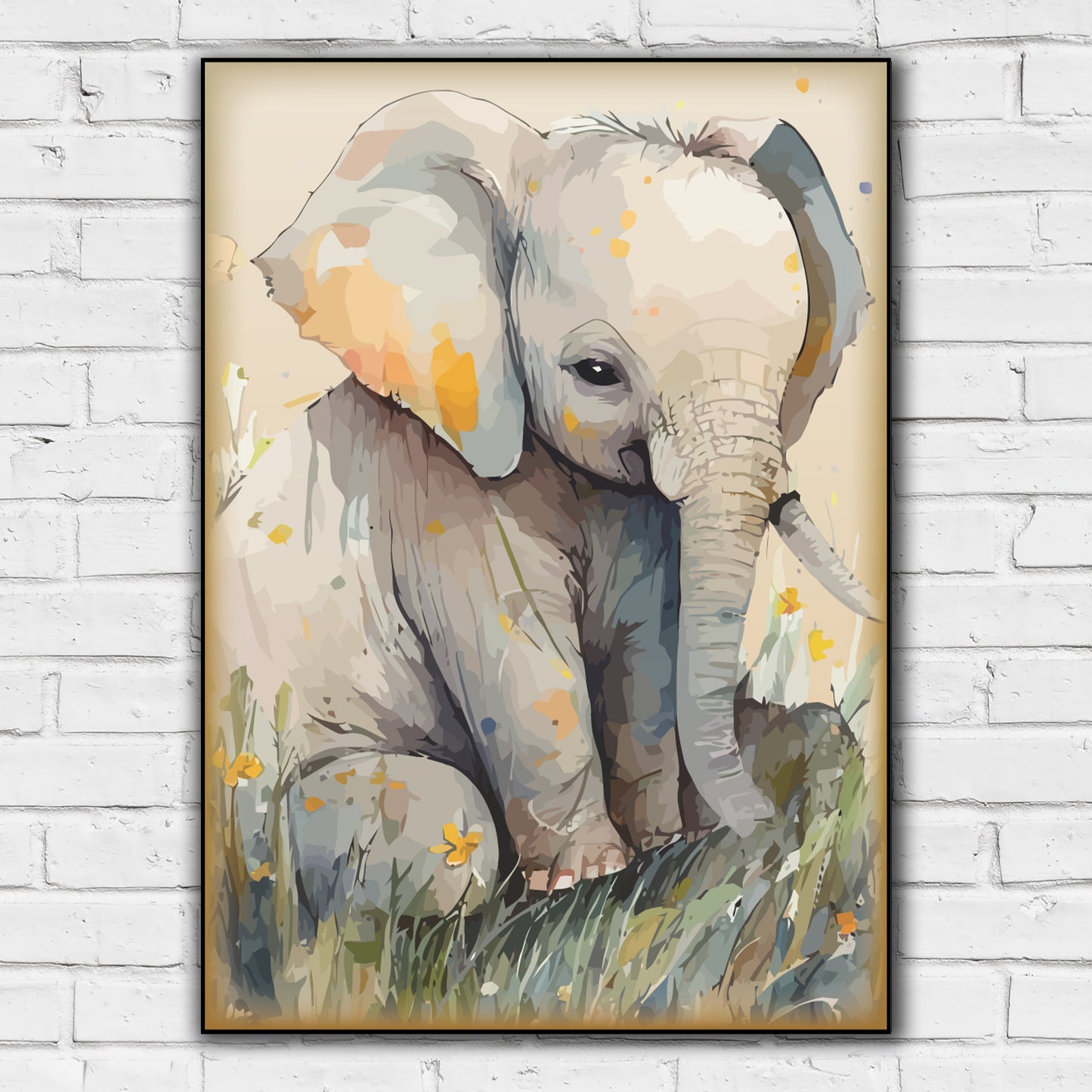 Watercolour Wall Art Print - Jungle Animal Poster