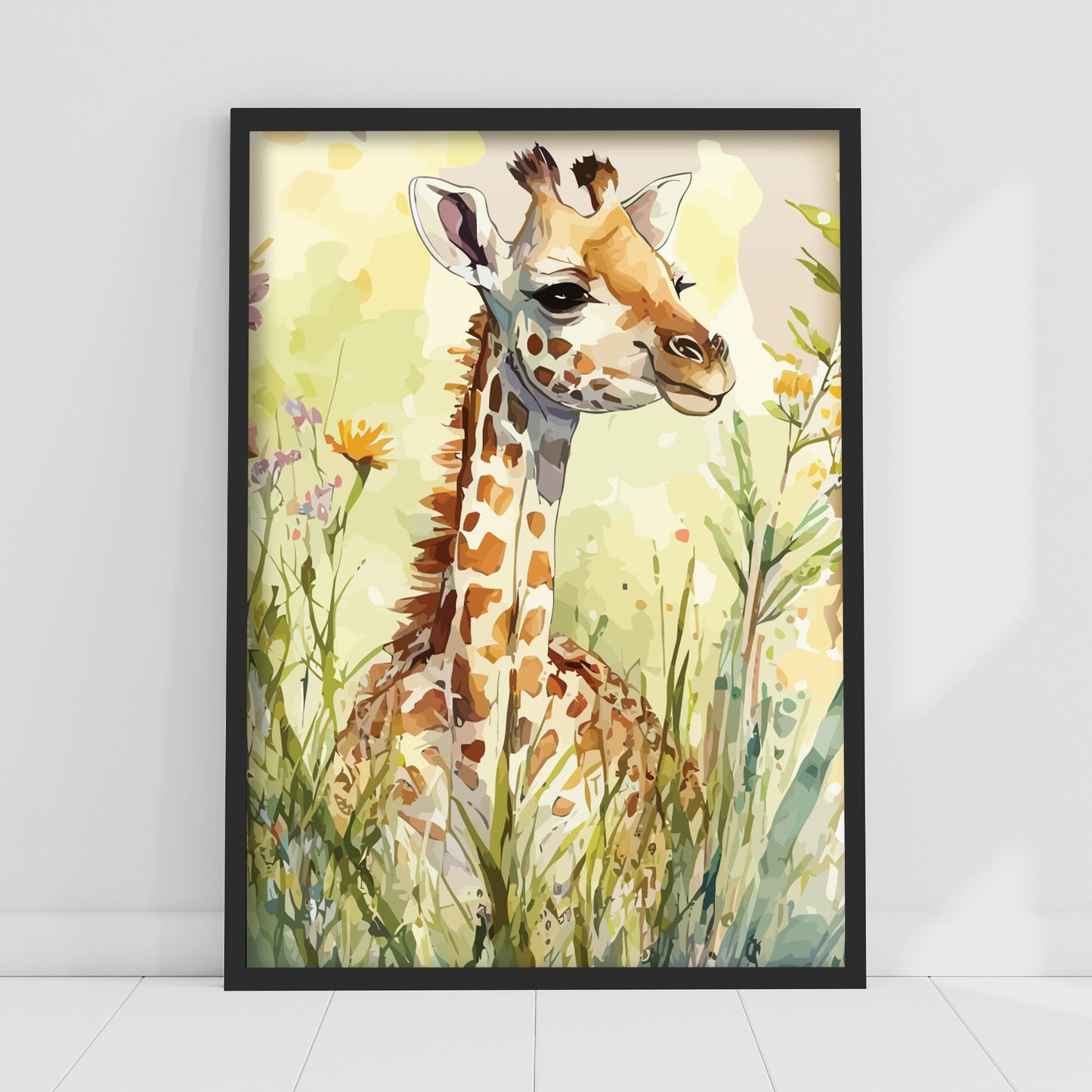 Watercolour Wall Art Print - Jungle Animal Poster