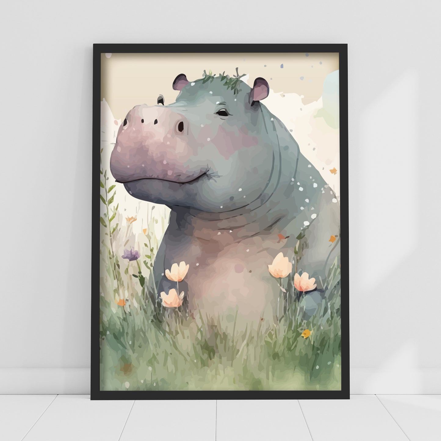 Watercolour Wall Art Print - Jungle Animal Poster