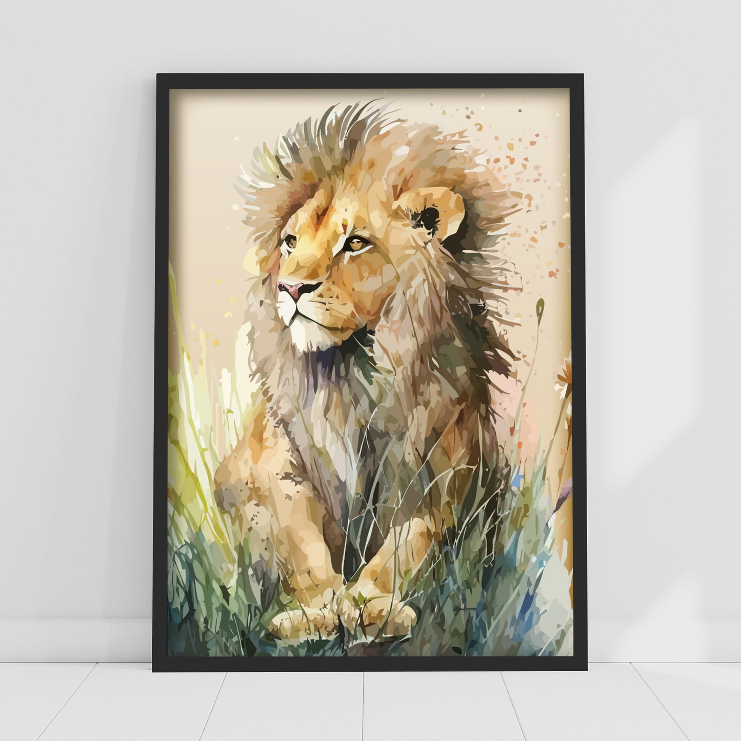Watercolour Wall Art Print - Jungle Animal Poster