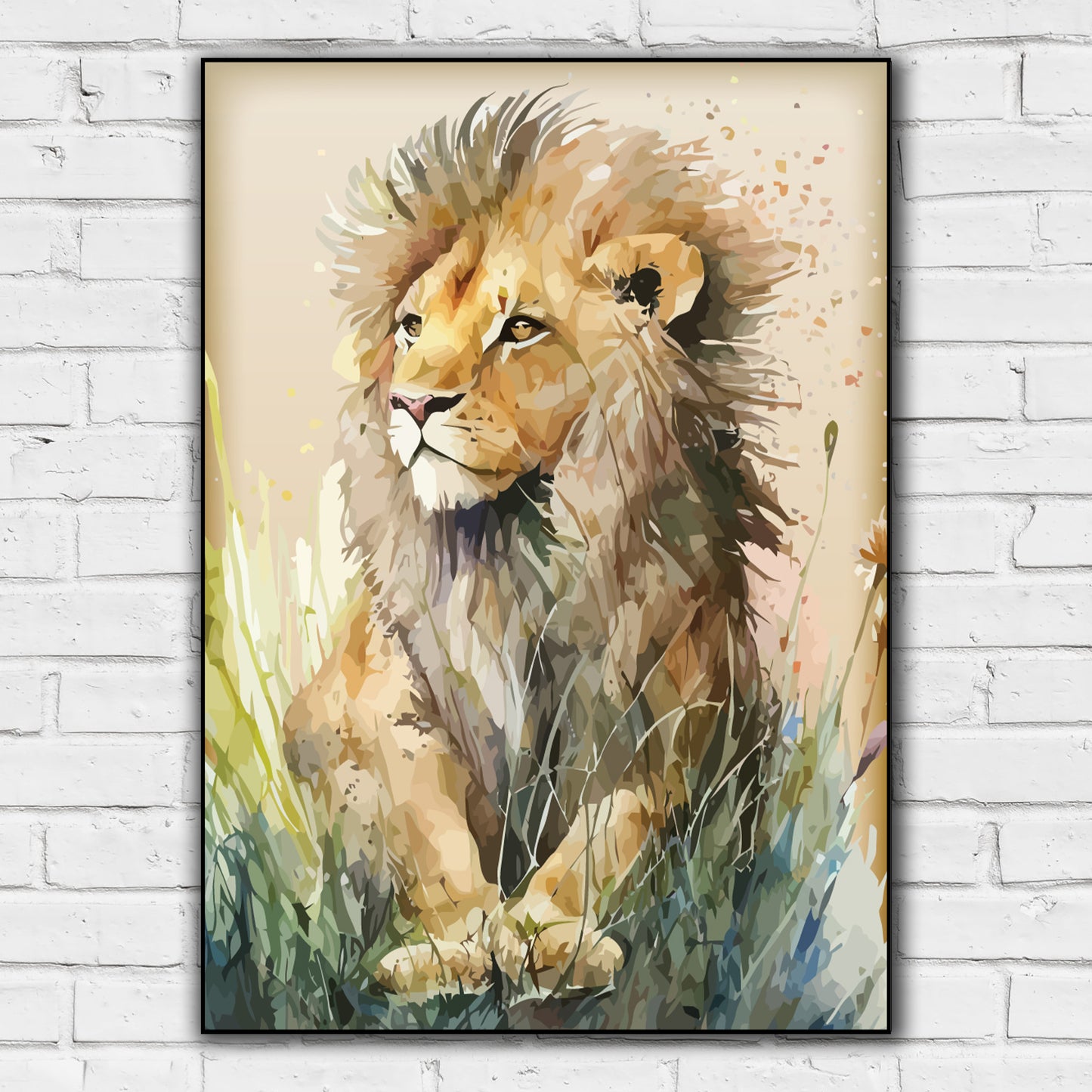 Watercolour Wall Art Print - Jungle Animal Poster