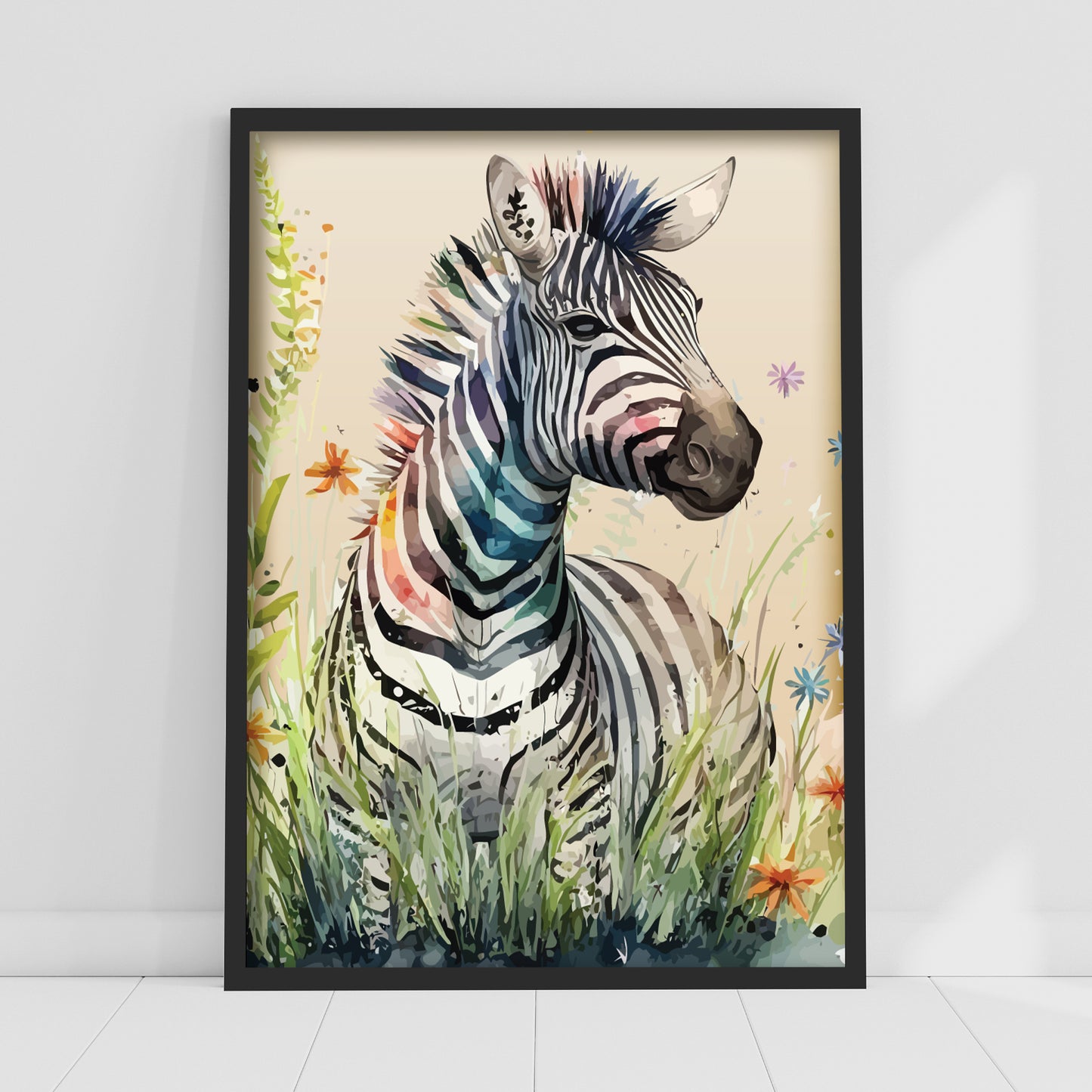 Watercolour Wall Art Print - Jungle Animal Poster